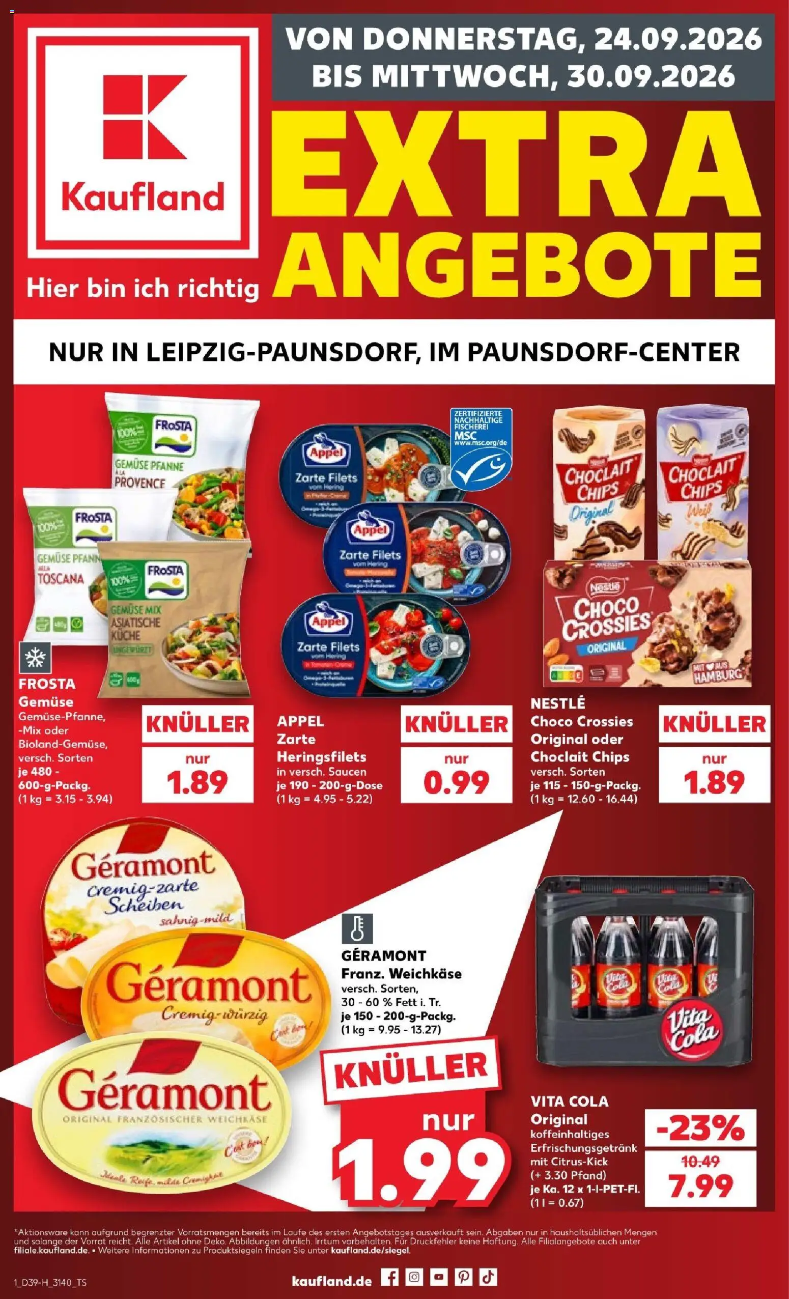 Vorschau von dem Prospekt des Geschäftes Kaufland, gültig ab dem 24.09.2026