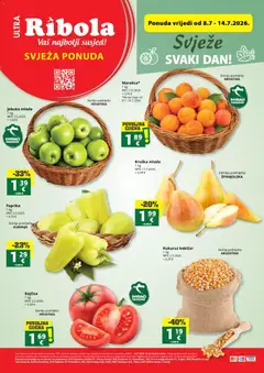 Pregled letka Ribola Svježa Ponuda trgovine Ribola vrijedi od 08.07.2026