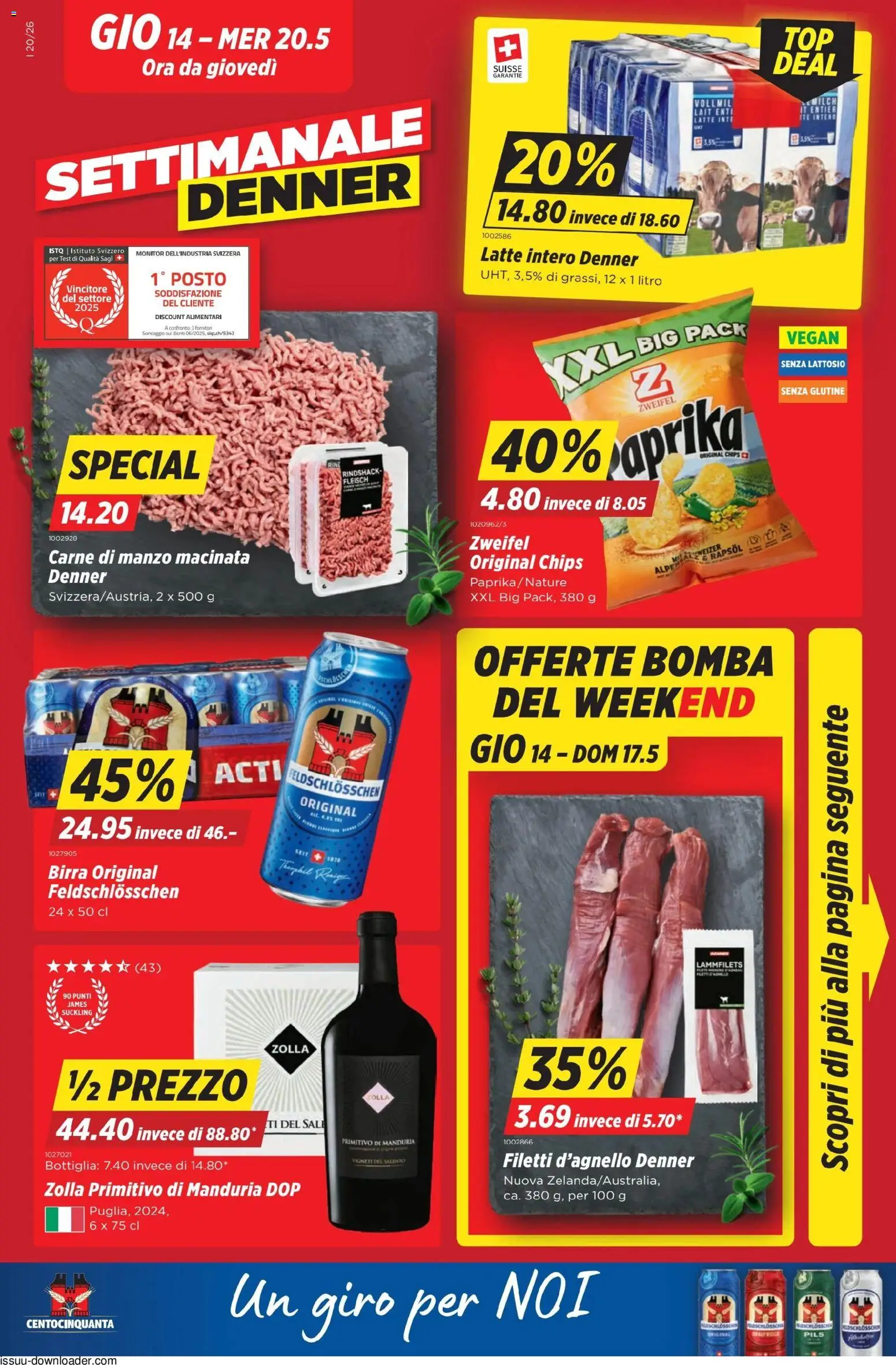 Vorschau des Merkblatts Denner aktionen IT vom Shop Denner gültig von 14.05.2026 bis 20.05.2026