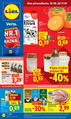 LIDL parduotuvės leidinio LIDL leidinys galiojančio nuo 2026.10.26 peržiūra