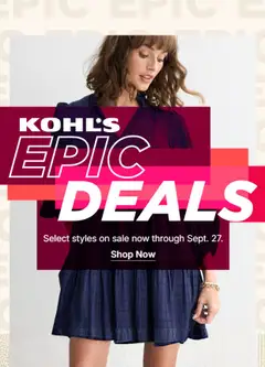 Preview of Kohl's weekly ads valid from 09/21/2026