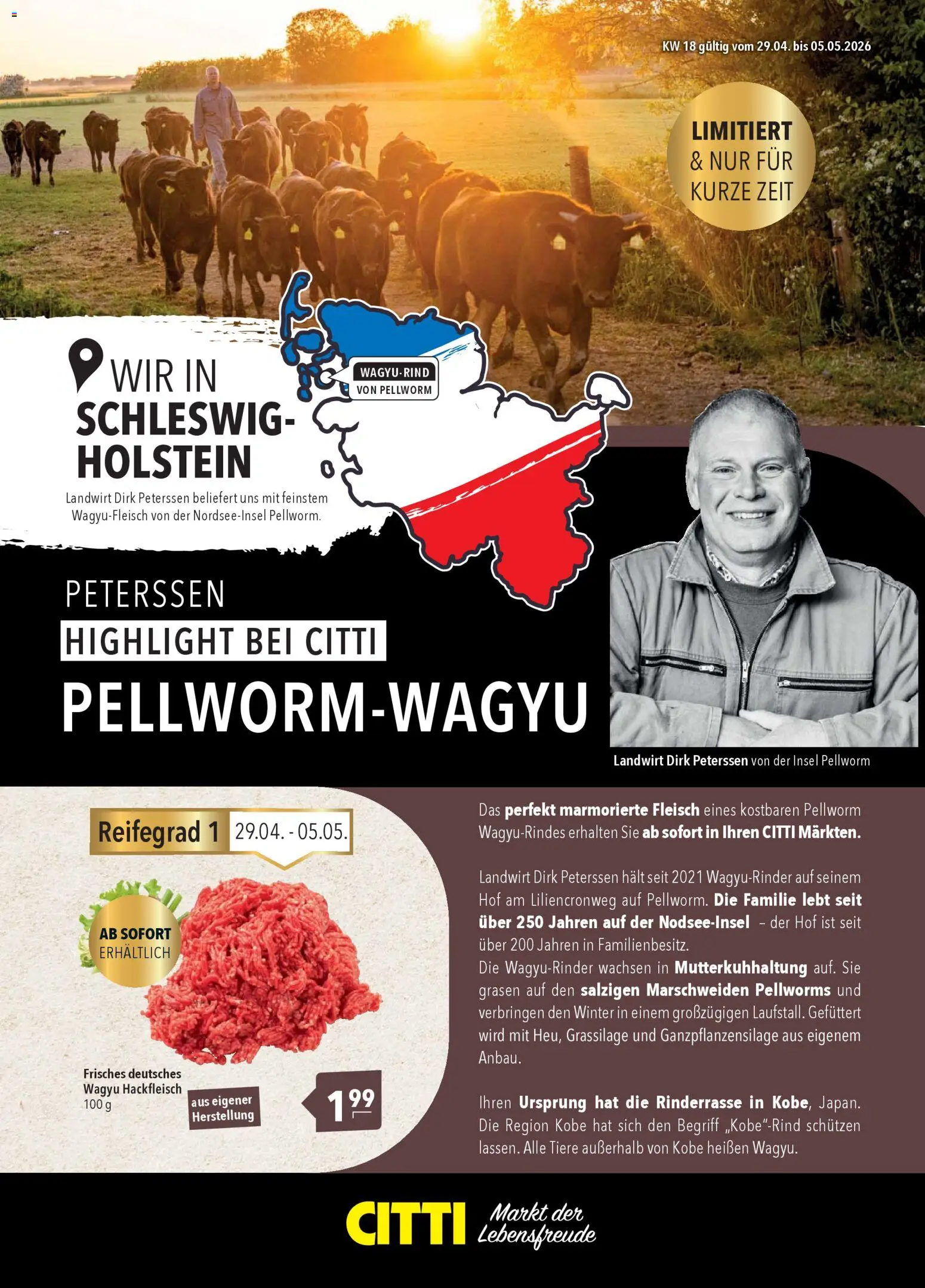 Vorschau von dem Prospekt des Geschäftes CITTI Markt, gültig ab dem 29.04.2026 - Fleisch, Hackfleisch