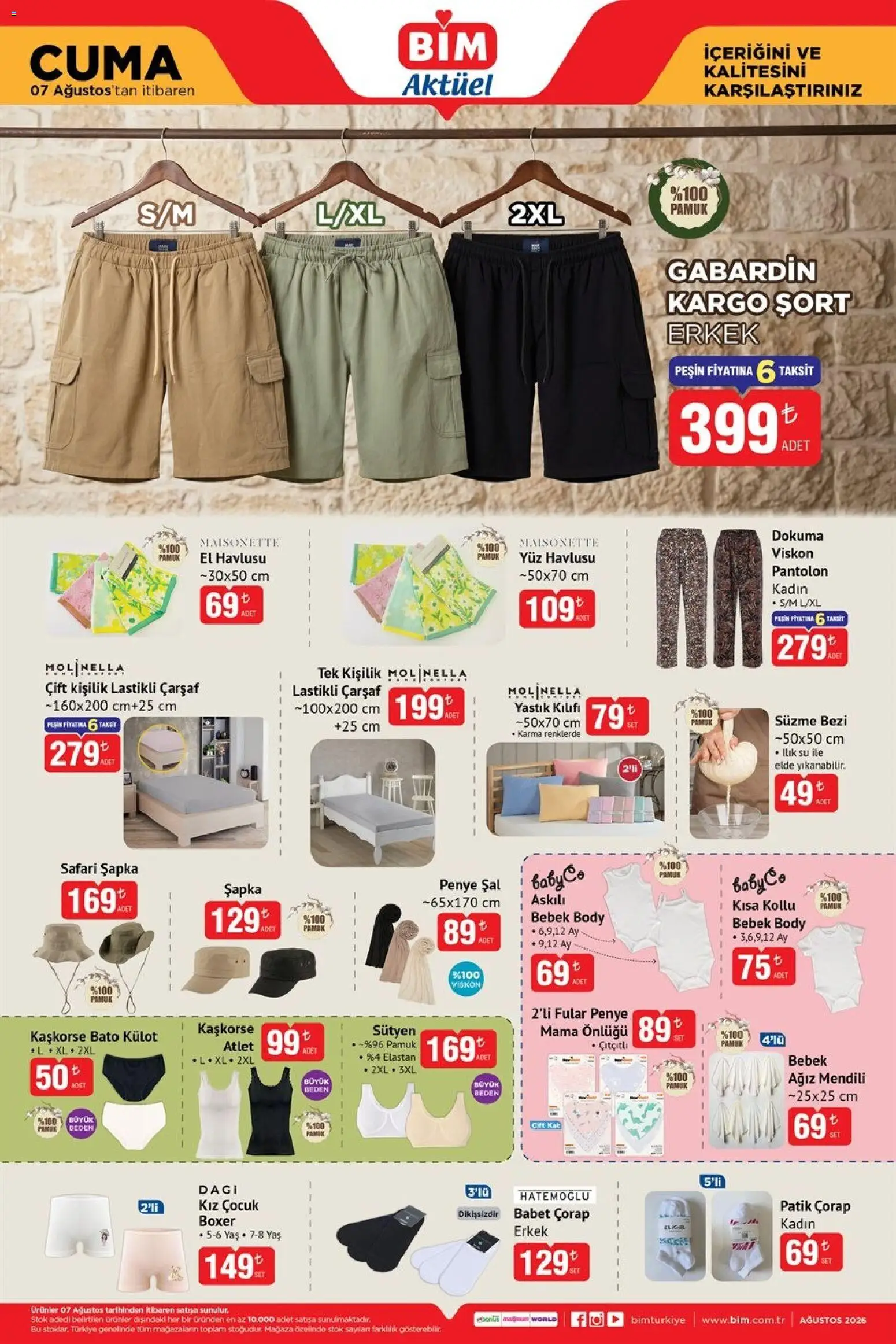 BİM BİM - Katalog Cuma 07.08.2026 - Broşürünün önizlemesi