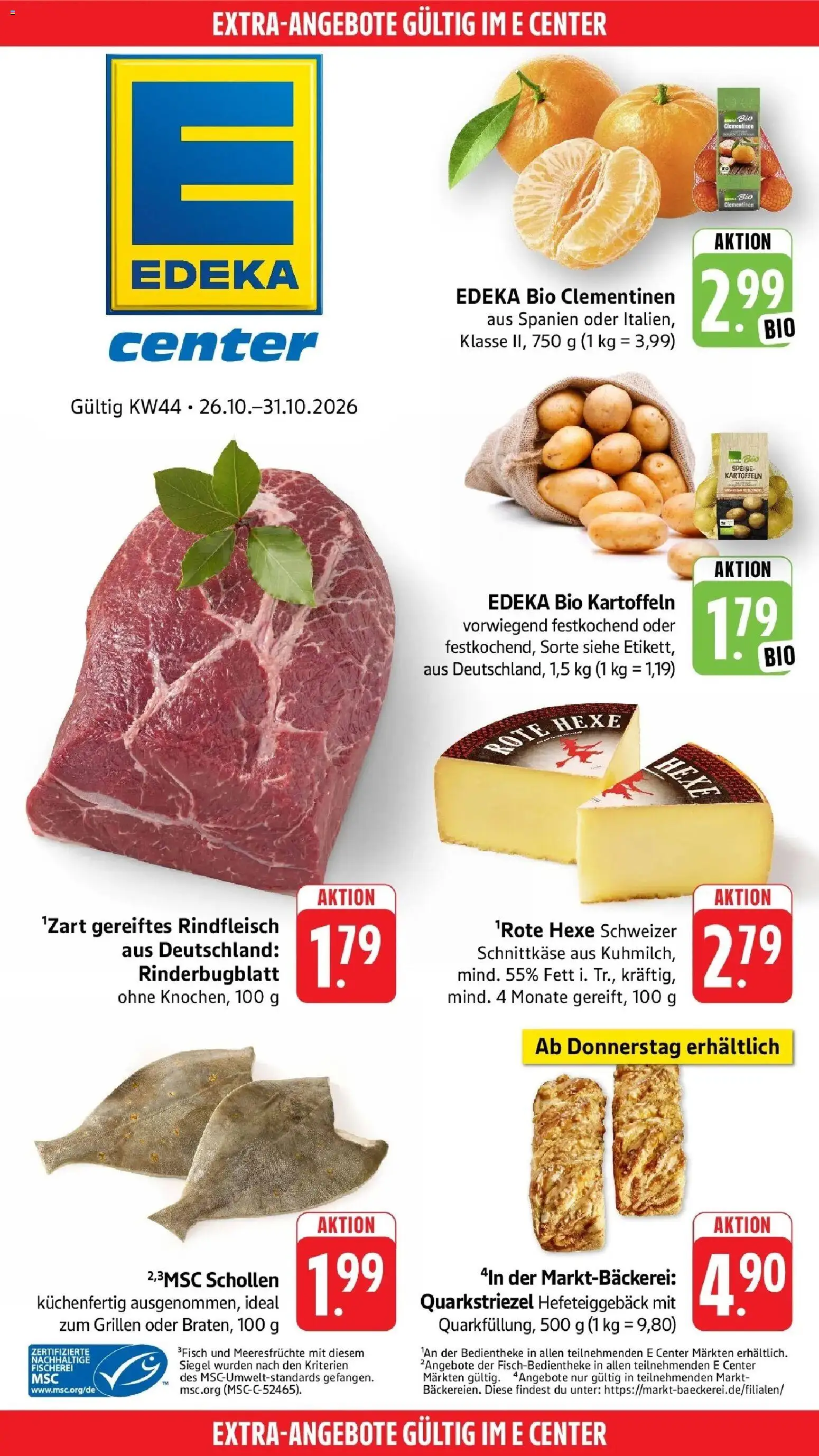 Vorschau von dem Prospekt des Geschäftes E center, gültig ab dem 26.10.2026