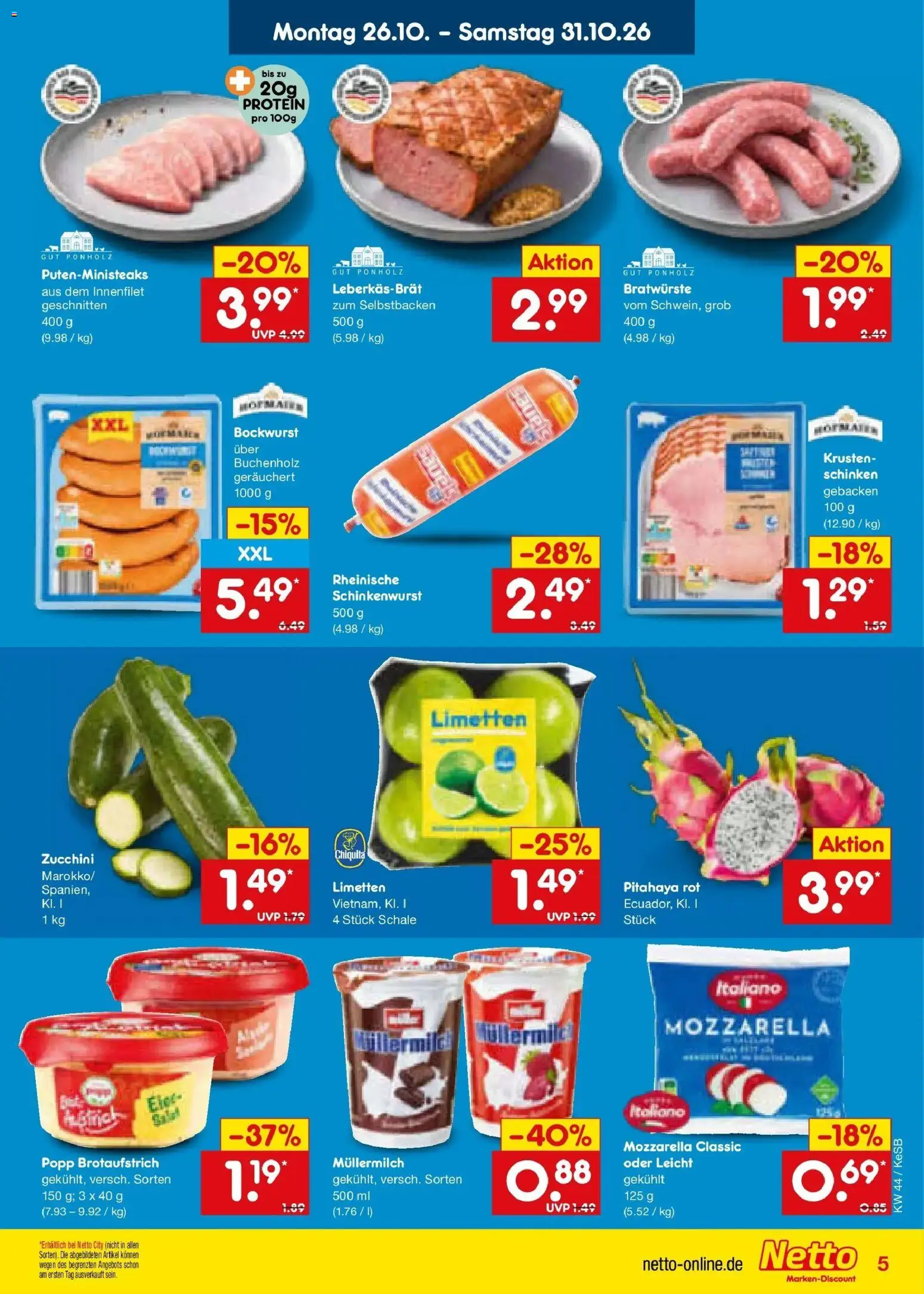 Vorschau von dem Prospekt des Geschäftes Netto Marken-Discount, gültig ab dem 26.10.2026