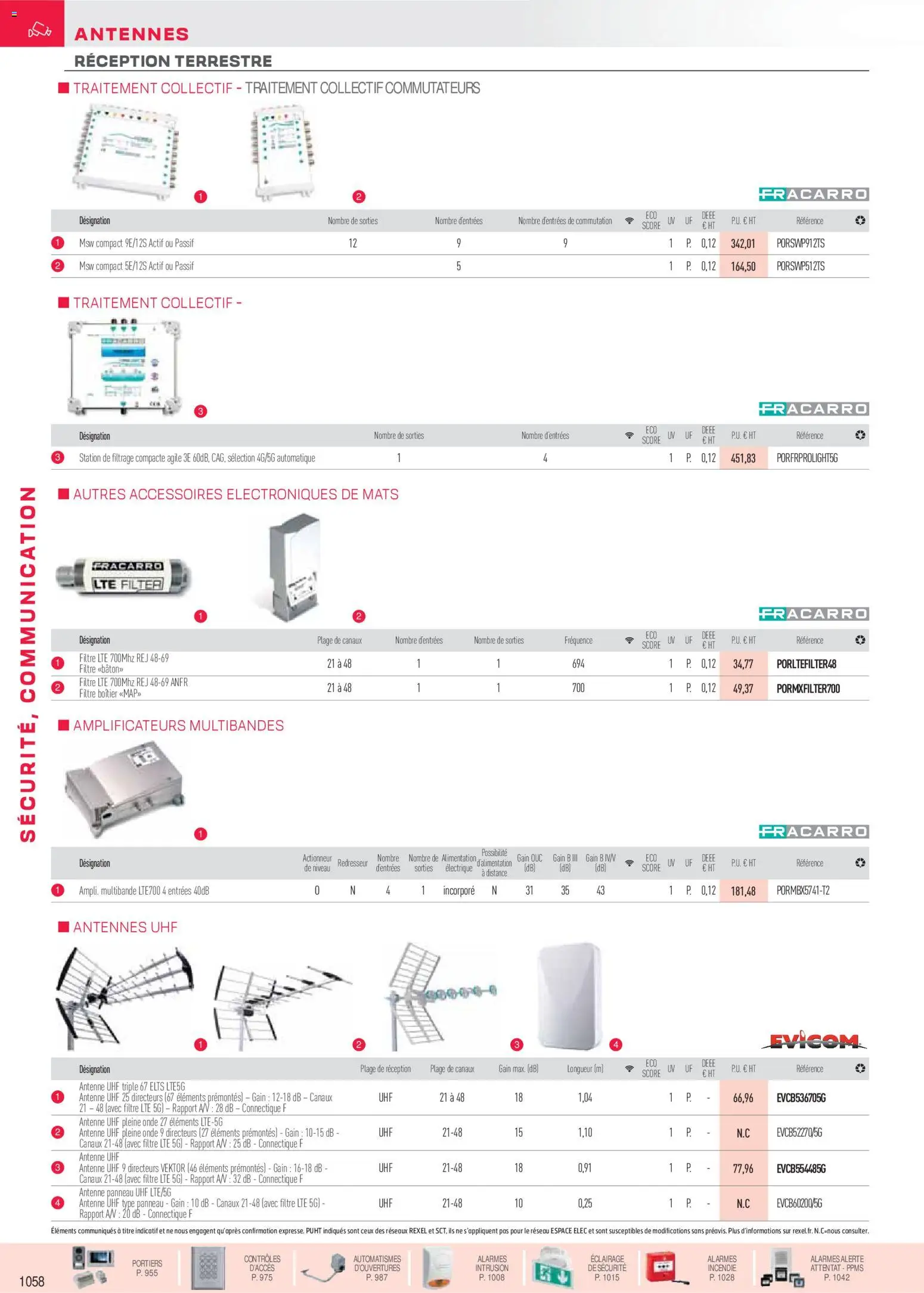 Prévisualisation de Brochure sécurité, communication du magasin Rexel formulaire valide 18/11/2025 - Filtre, Éclairage, Antenne