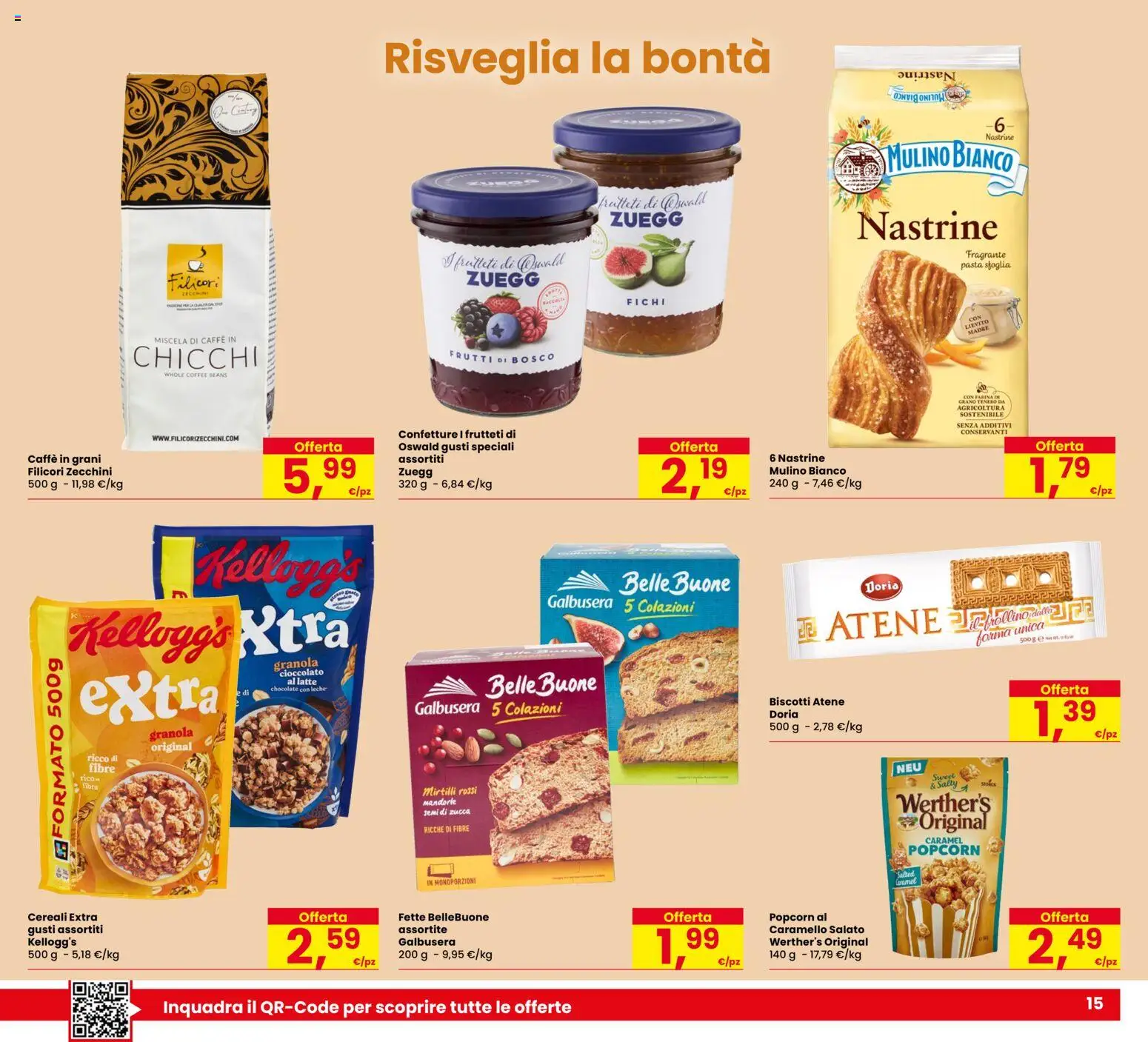 Anteprima dell'opuscolo Despar volantino Castel Bolognese dal negozio Despar valido da 06/10/2026 - Pasta, Caffè, Biscotti, Mirtilli, Farina, Mandorle, Lievito, Mirtilli rossi