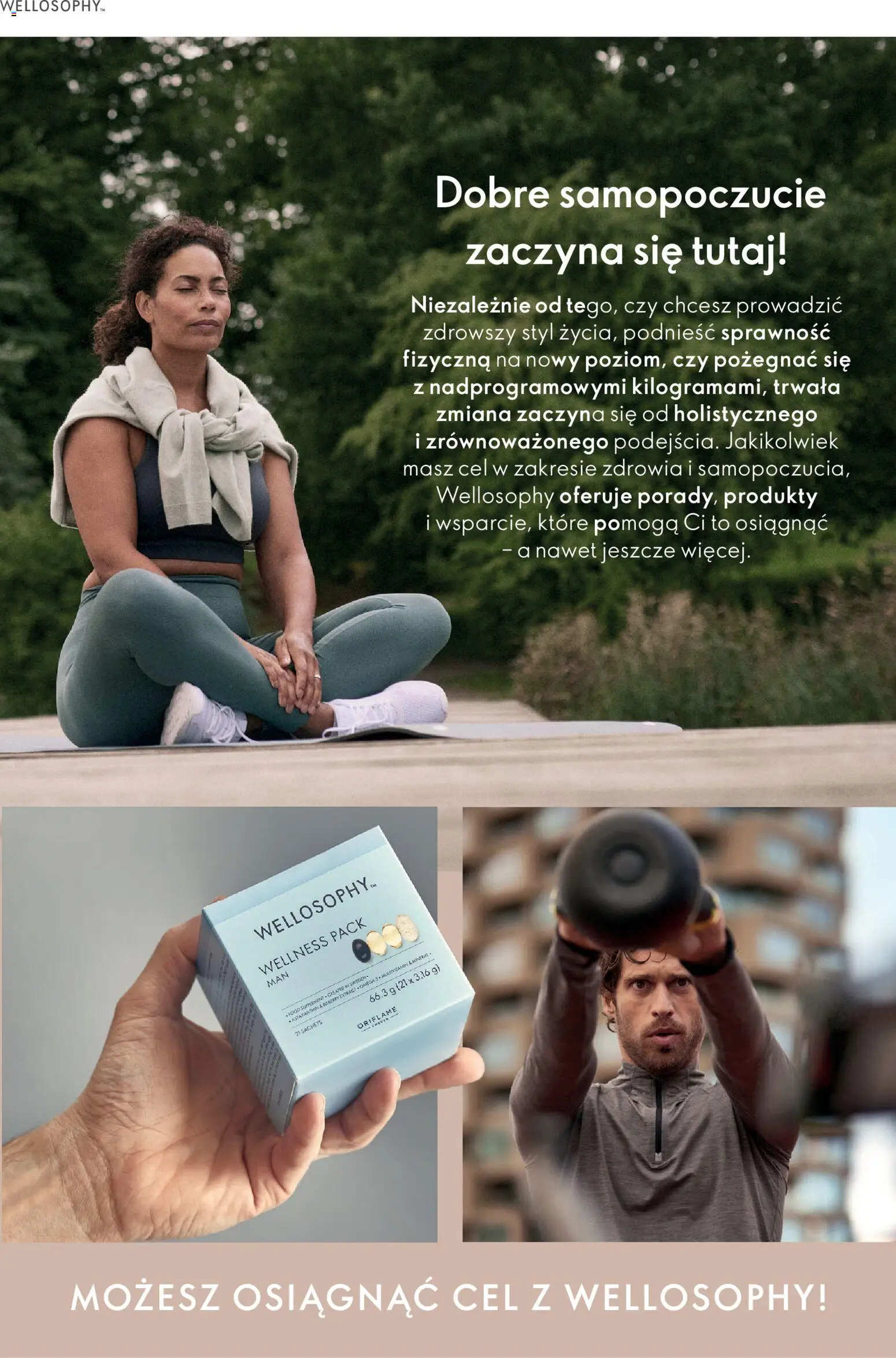 Pogląd gazetki "Przewodnik po produktach Wellosophy" ze sklepu Oriflame ważnej od 15.11.2023