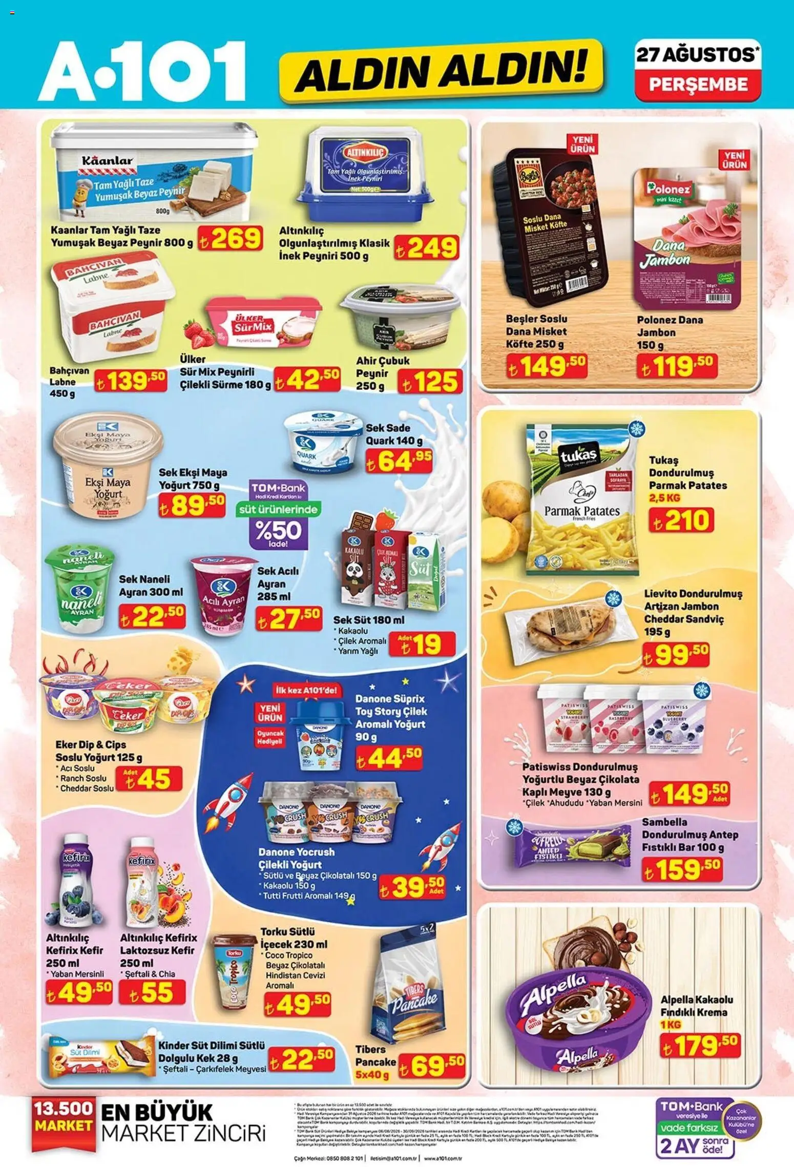 A101 A101 - Katalog Aldın Aldın 27.08.2026 - Broşürünün önizlemesi