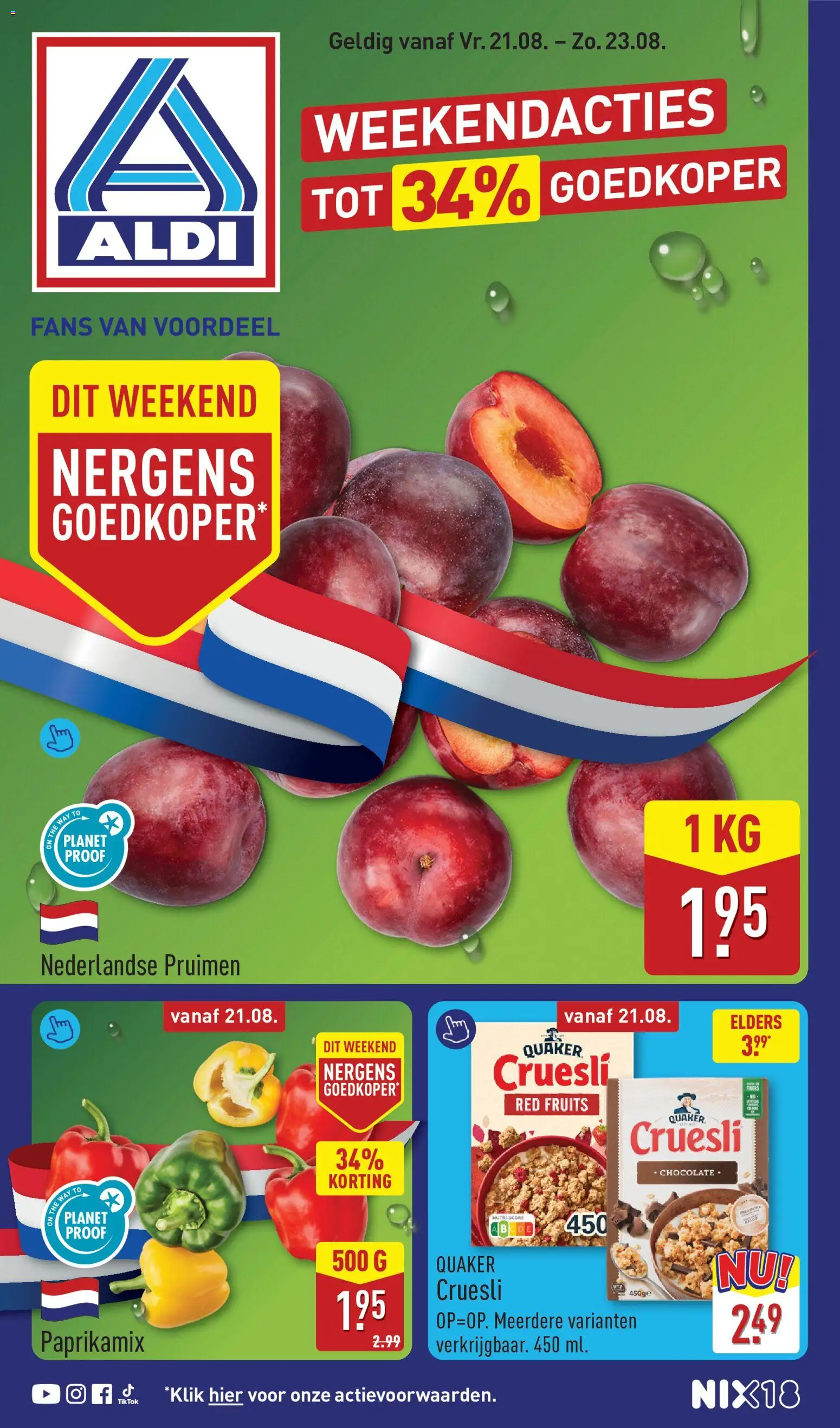 Voorbeeld van Aldi folder - Weekendfolder van winkel Aldi geldig vanaf 21-08-2026