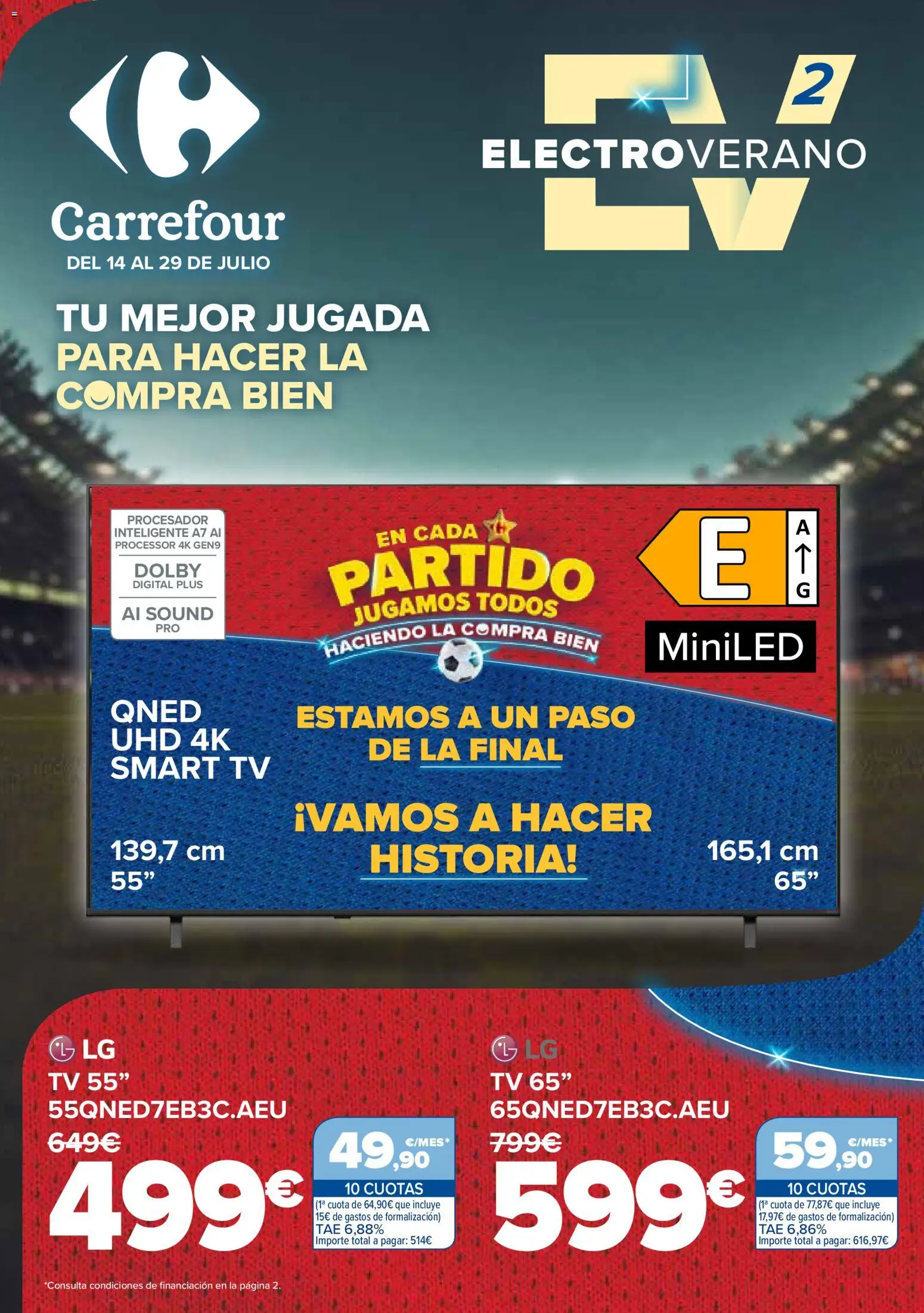 Vista previa del folleto de la tienda Carrefour válido desde el 14/07/2026 - Televisión