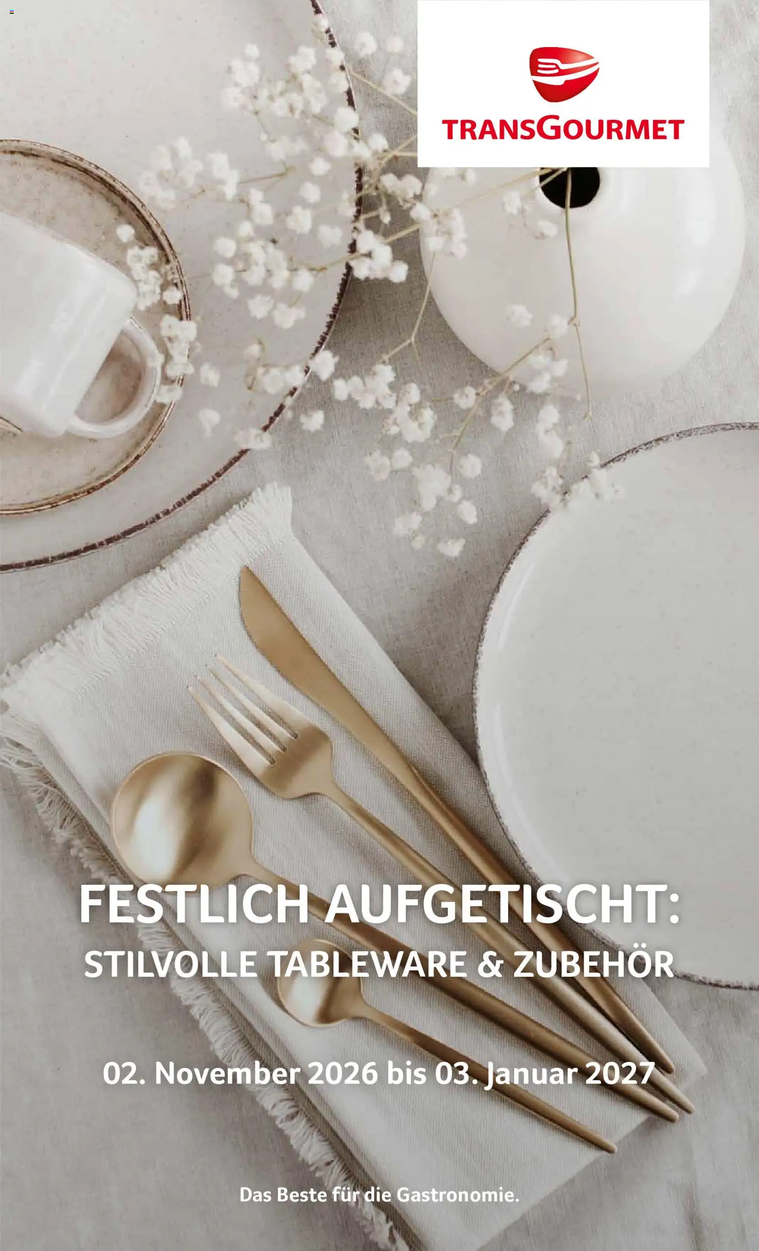 Vorschau der Angebote: Transgourmet Transgourmet FESTLICH AUFGETISCHT gültig ab 02.11.2026