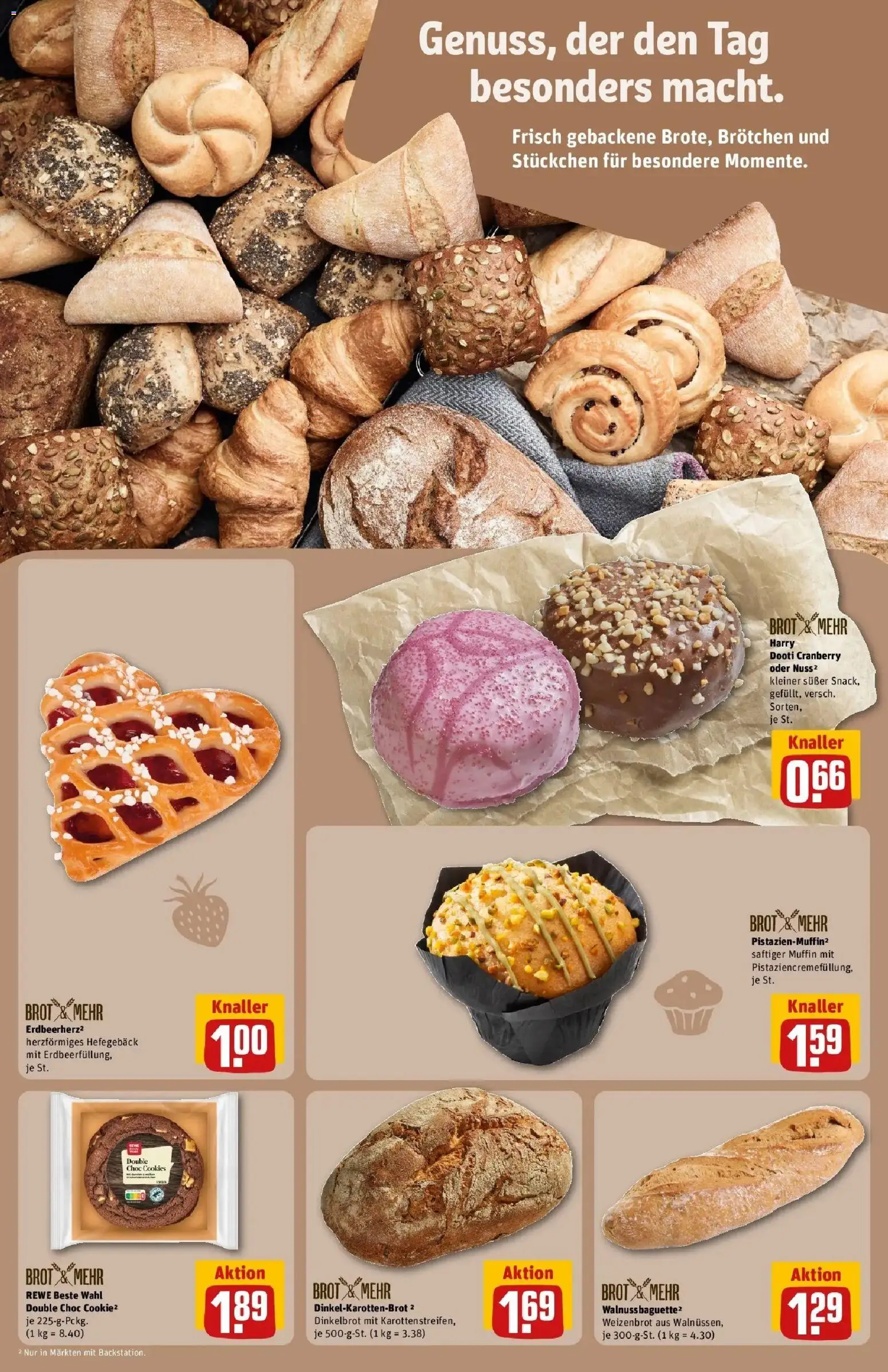 Vorschau von dem Prospekt des Geschäftes Rewe, gültig ab dem 02.03.2026 - Baguette, Brot