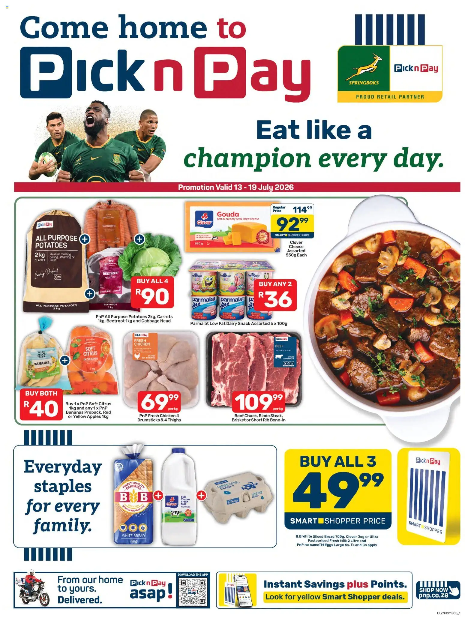 Preview of Pick n Pay flyer valid from 13/07/2026