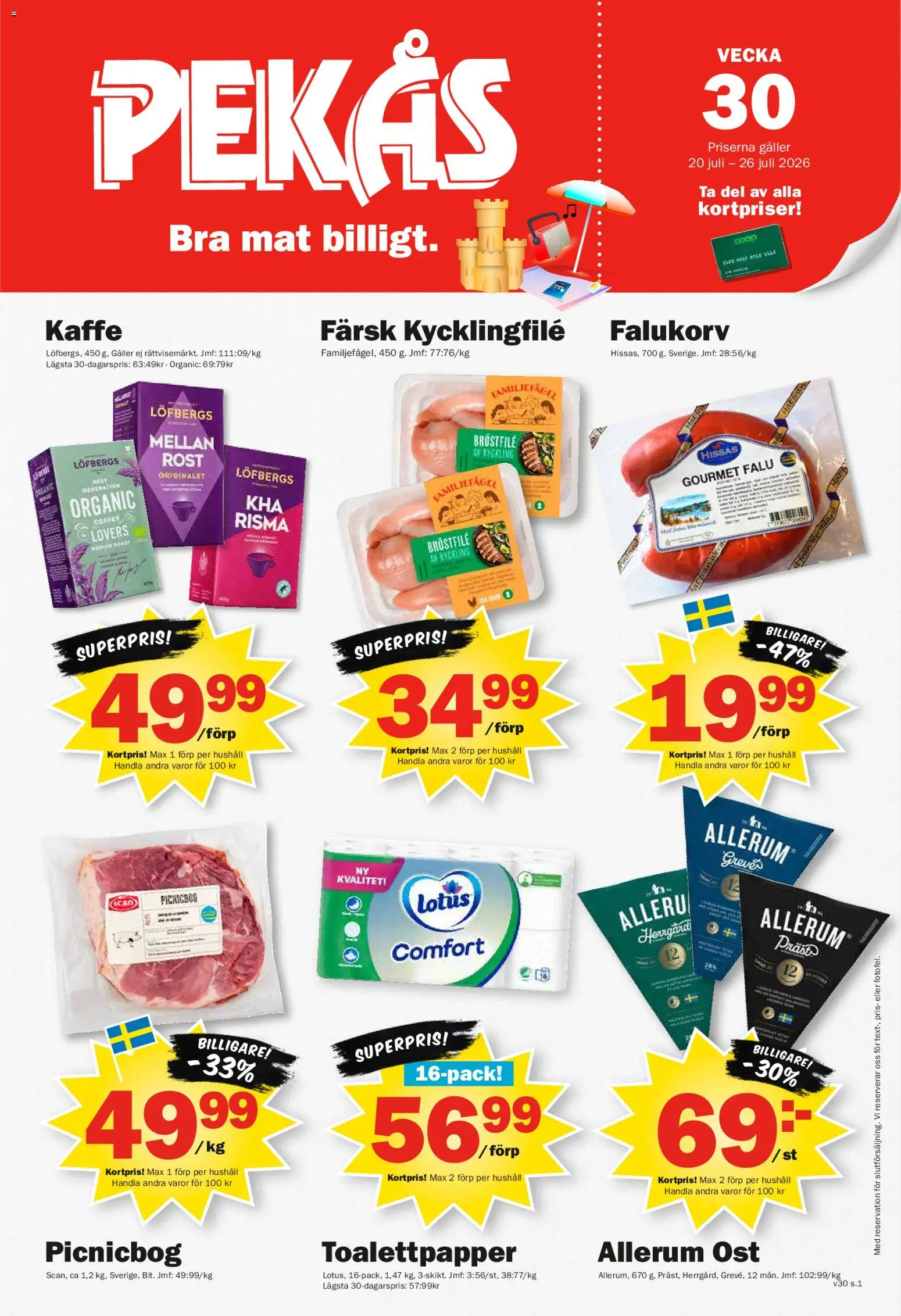 Förhandsgranska reklamblad Pekås erbjudanden från butik Pekås gäller från 20/07/2026