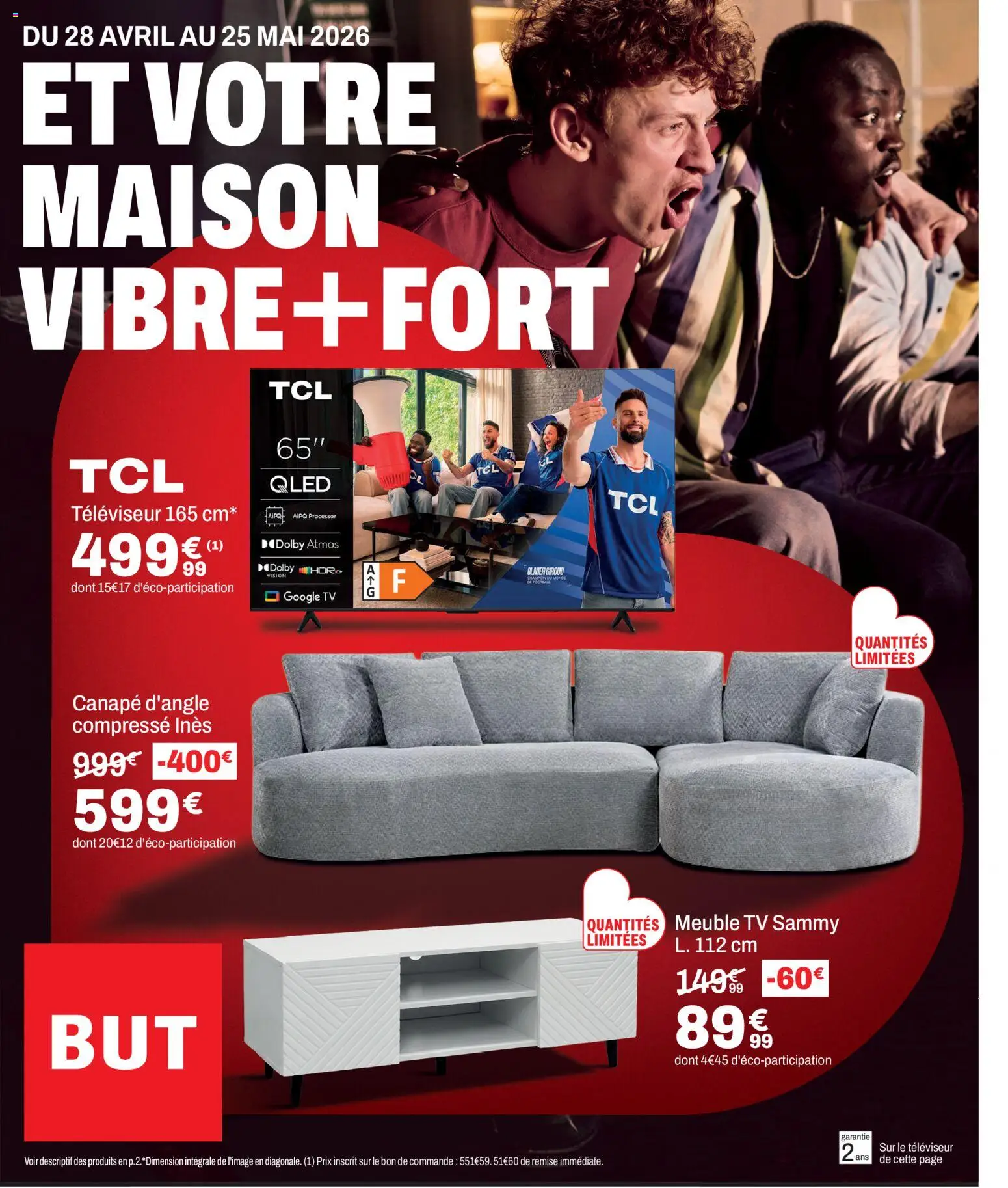 Prévisualisation de But catalogue du magasin But formulaire valide 28/04/2026 - Meuble TV, Canapé, Meuble, Olivier, Televiseur, Canapé d’angle