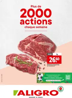 Vorschau des Merkblatts Aligro aktionen 2000 Chavannes, Matran, Genève, Sion vom Shop Aligro gültig von 08.06.2026 bis 13.06.2026