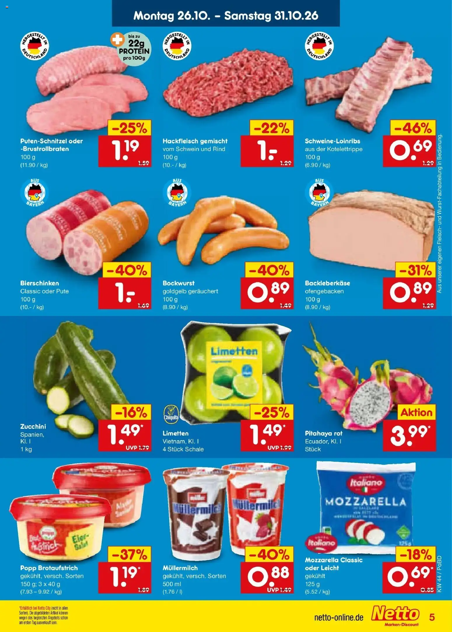 Vorschau von dem Prospekt des Geschäftes Netto Marken-Discount, gültig ab dem 26.10.2026