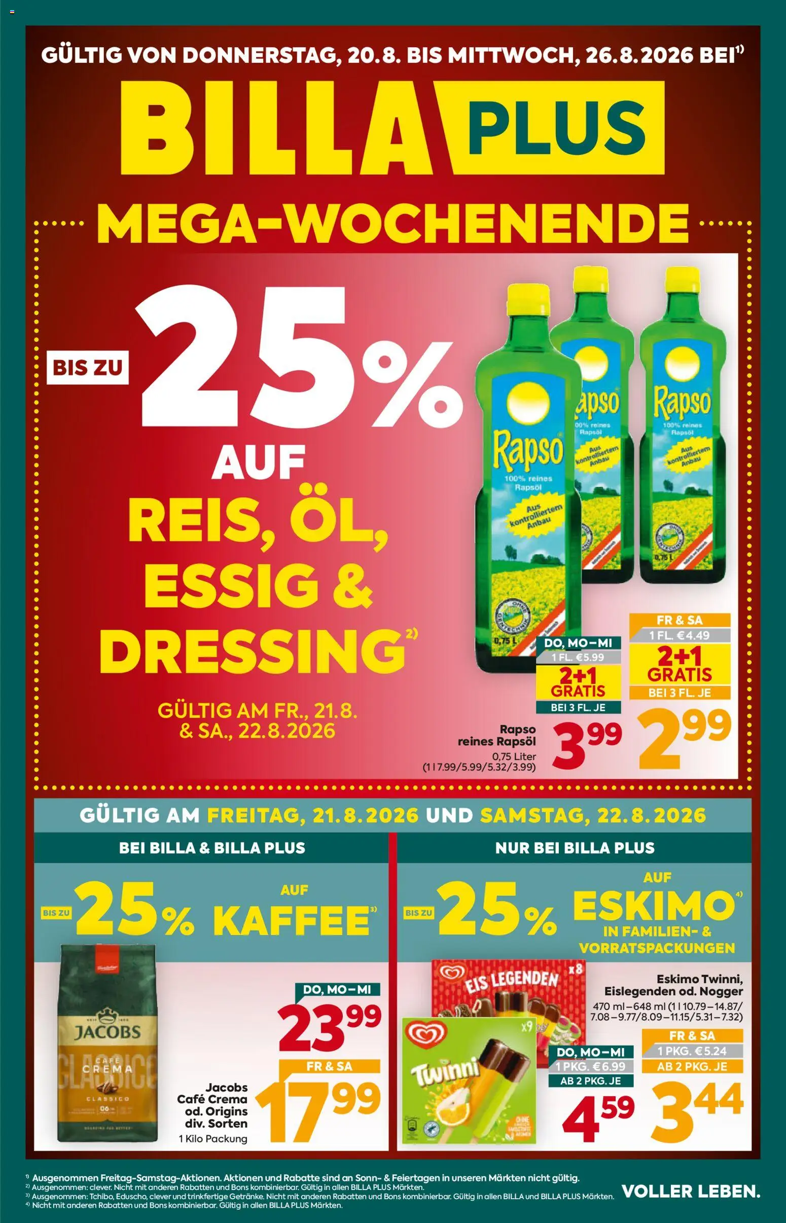 Vorschau der Angebote: Billa Plus Billa Plus Flugblatt gültig ab 20.08.2026