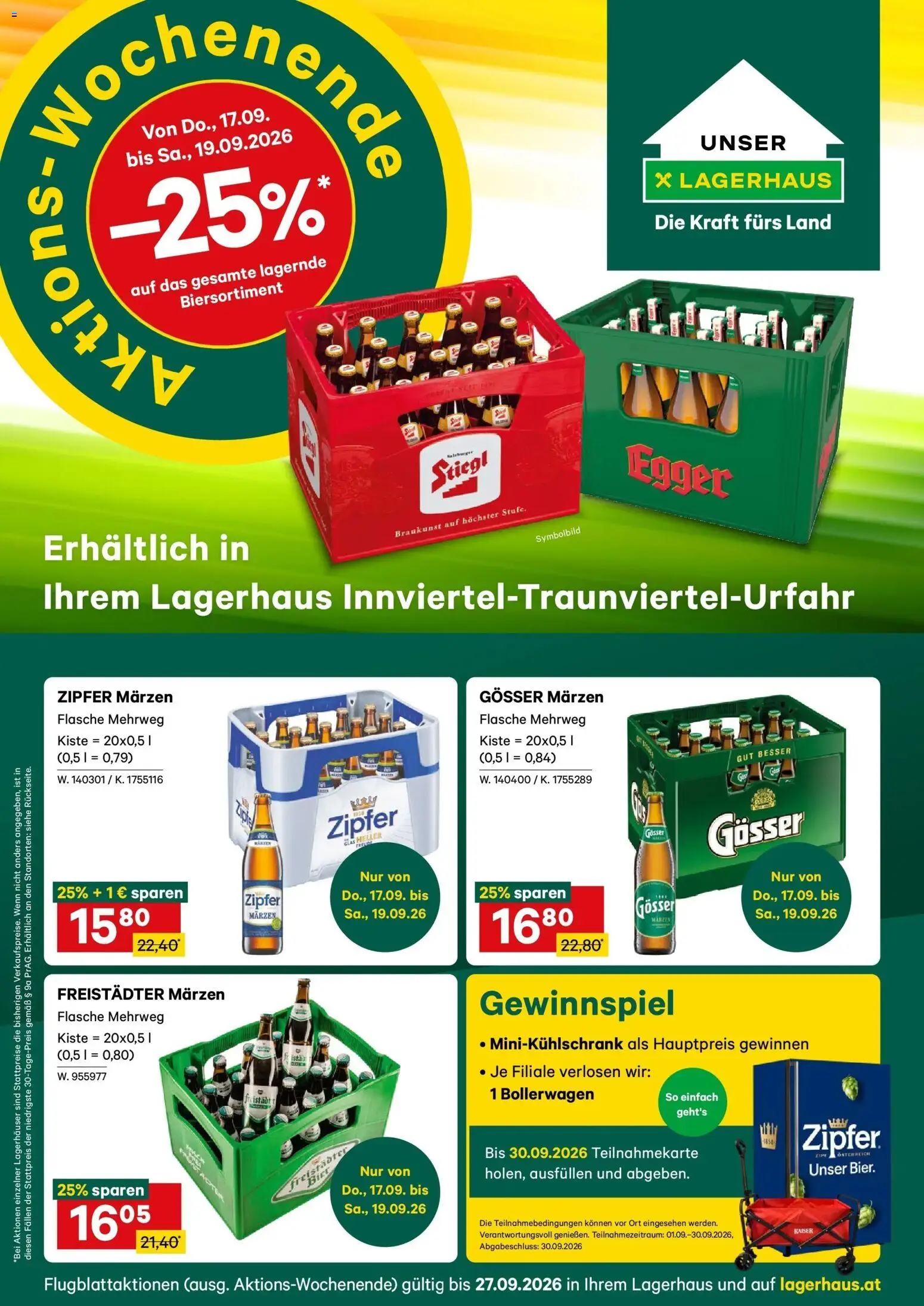 Vorschau der Angebote: Lagerhaus Lagerhaus Wochen Angebote gültig ab 14.09.2026