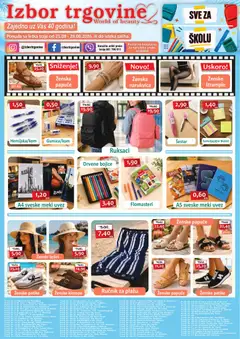 Pregled letka Izbor trgovine katalog trgovine Izbor trgovine vrijedi od 21.08.2026