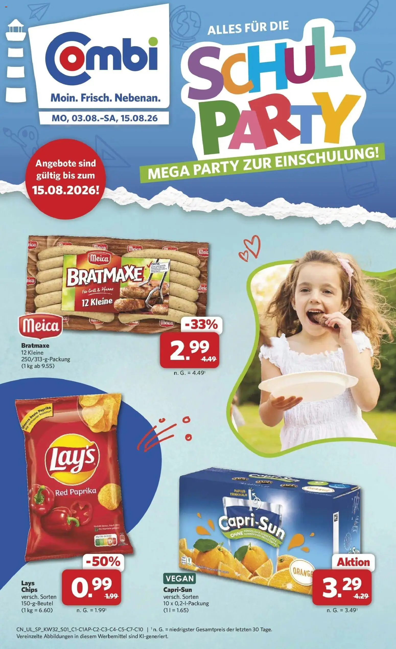 Vorschau von dem Prospekt des Geschäftes Combi, gültig ab dem 03.08.2026