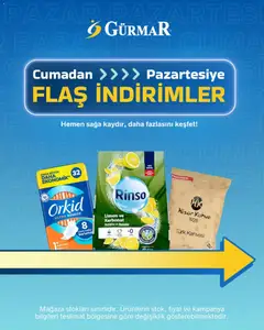 Gürmar Gürmar - Flaş indirimler 15.05.2026 - Broşürünün önizlemesi