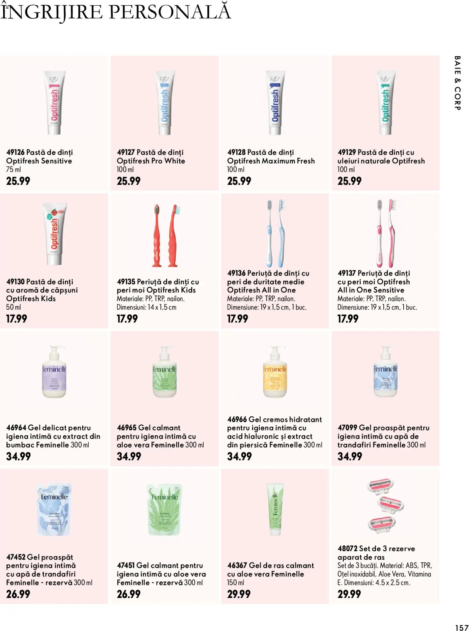 Previzualizarea de cataloage: Oriflame Oriflame Catalog 15 2026 valabil de la 11.11.2026 - Apă, Aloe vera, Aparat De Ras, Căpșuni, Pastă de dinți, Aparat, Piersică, Gel de ras
