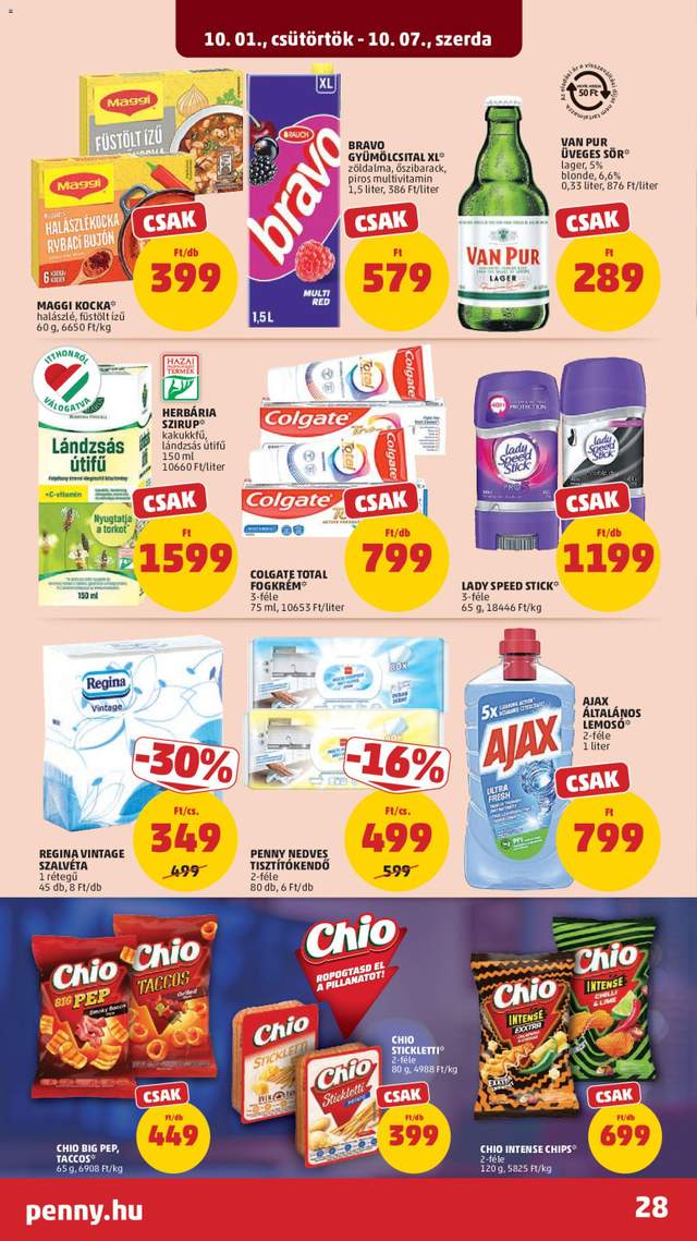 Új Penny akciós újság 10.01.
