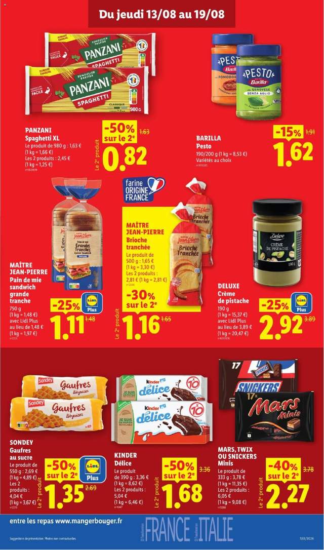 Nouveau catalogue Lidl à partir du 13/08