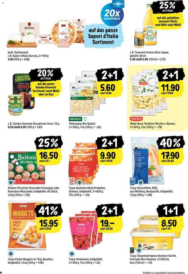 Neue Coop Aktionen ab 17.09.