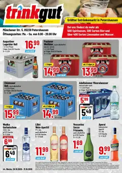Vorschau von dem Prospekt des Geschäftes Trinkgut, gültig ab dem 26.10.2026