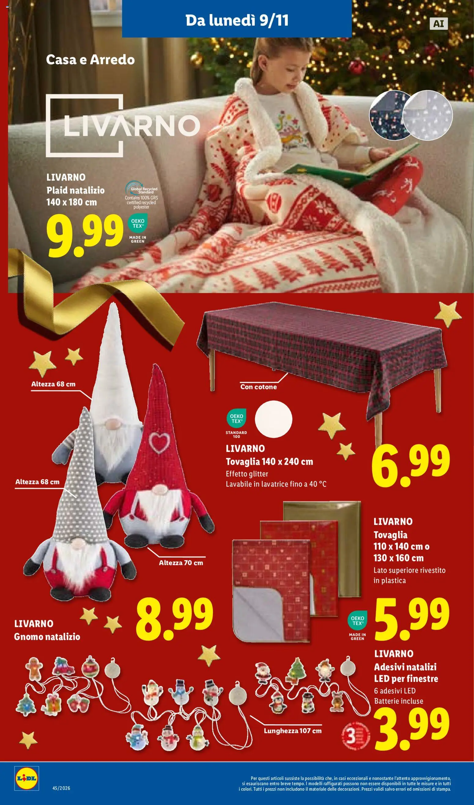 Anteprima dell'opuscolo Lidl volantino Sicilia dal negozio Lidl valido da 02/11/2026 - Lavatrice, Plaid, Tovaglia, Batterie