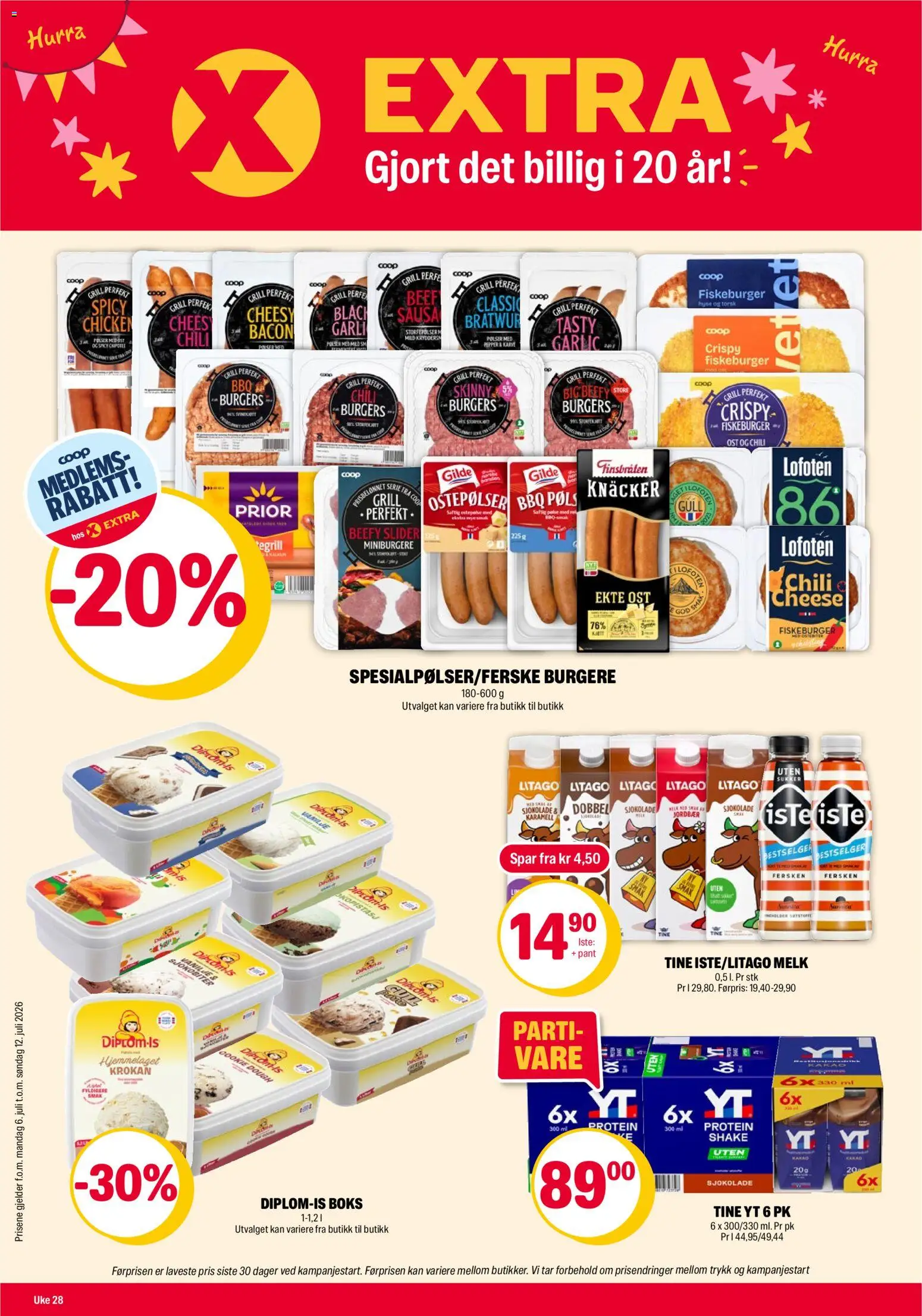 Forhåndsvis Coop Extra kundeavis fra butikk Coop Extra gyldig fra 06/07/2026
