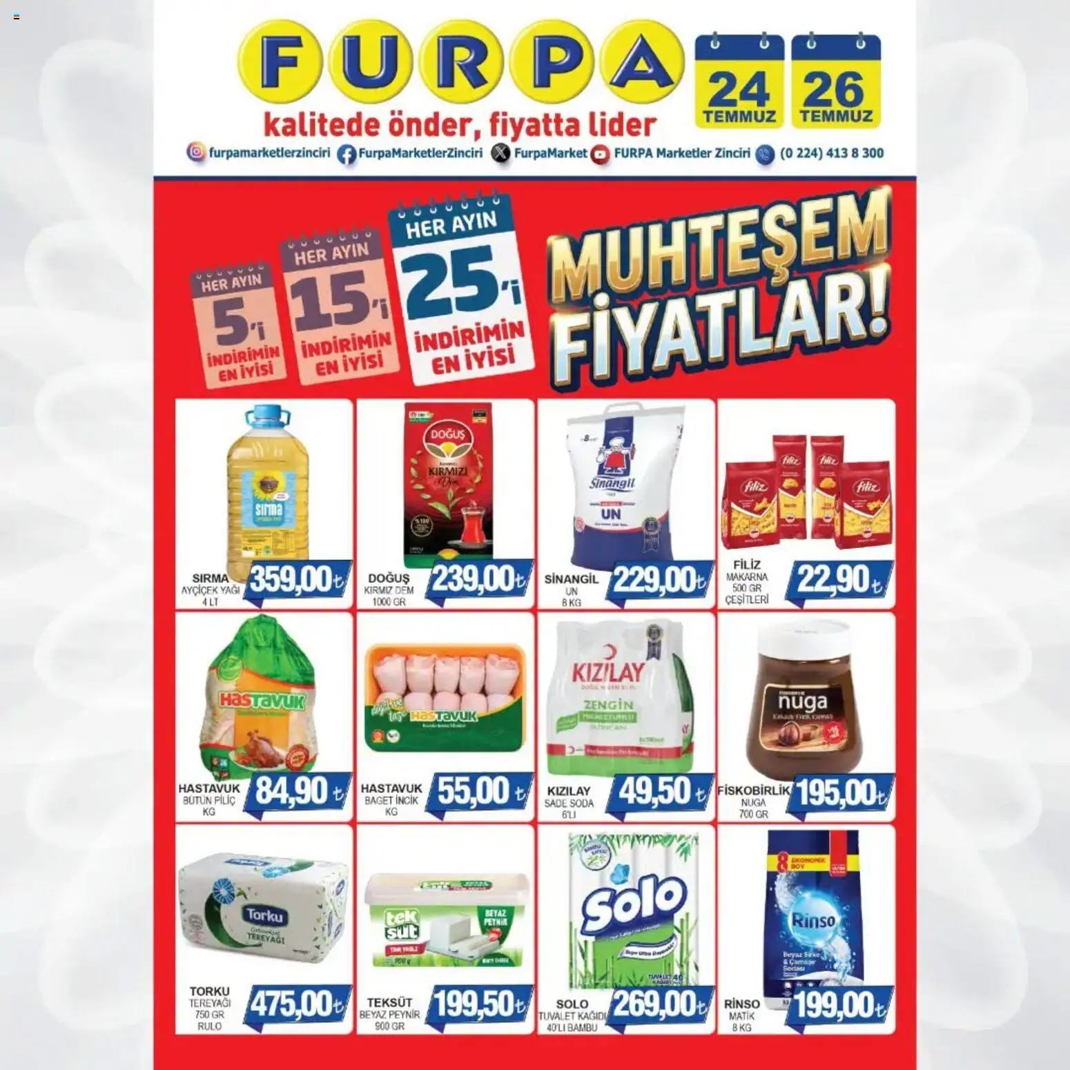 Furpa Furpa Katalog - Muhteşem Fiyatlar 24.07.2026 - Broşürünün önizlemesi