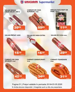 Previzualizarea de cataloage: Unicarm Unicarm Catalog Carne valabil de la 30.04.2026