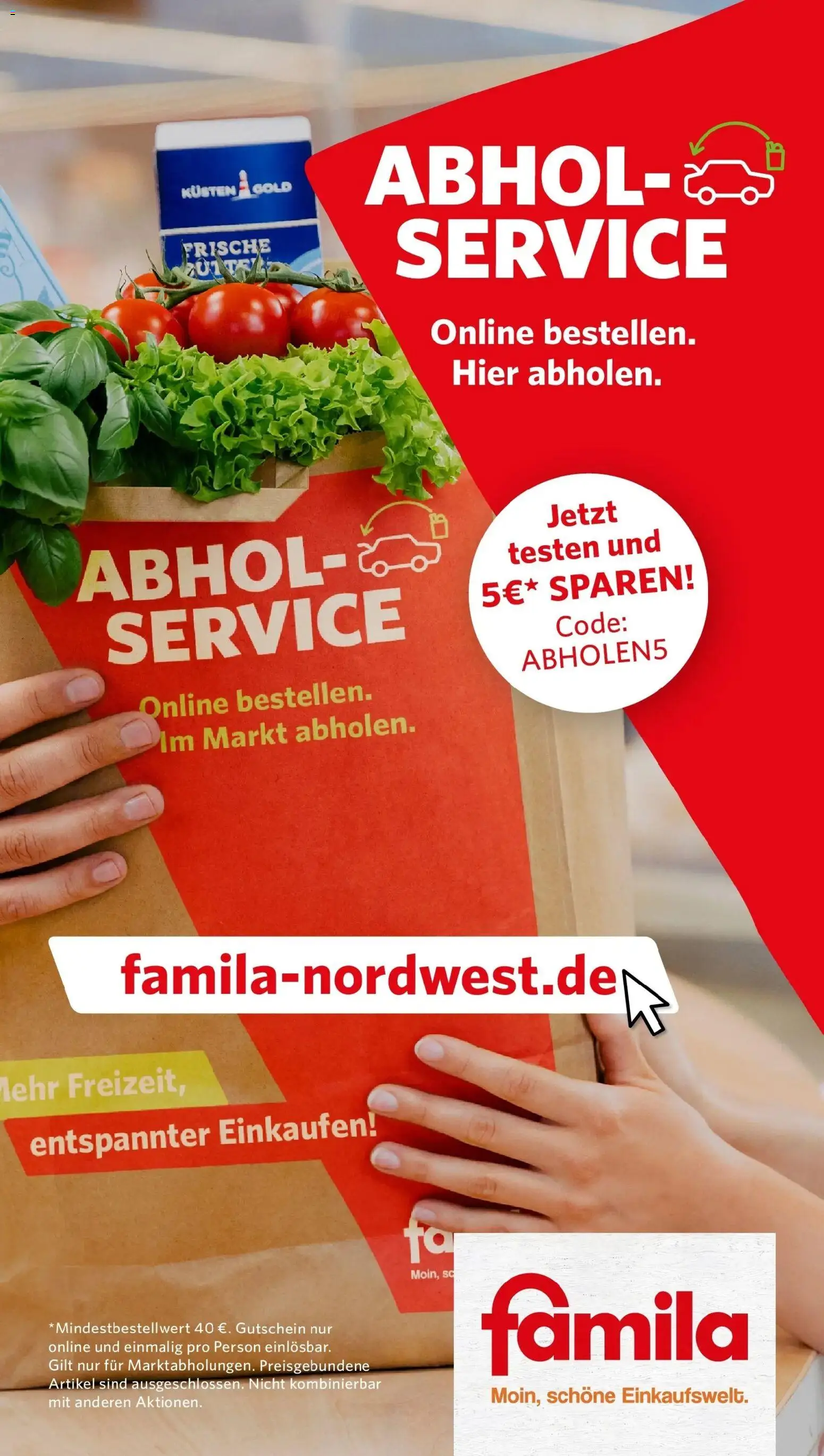 Vorschau von dem Prospekt des Geschäftes Famila Nordwest, gültig ab dem 26.10.2026