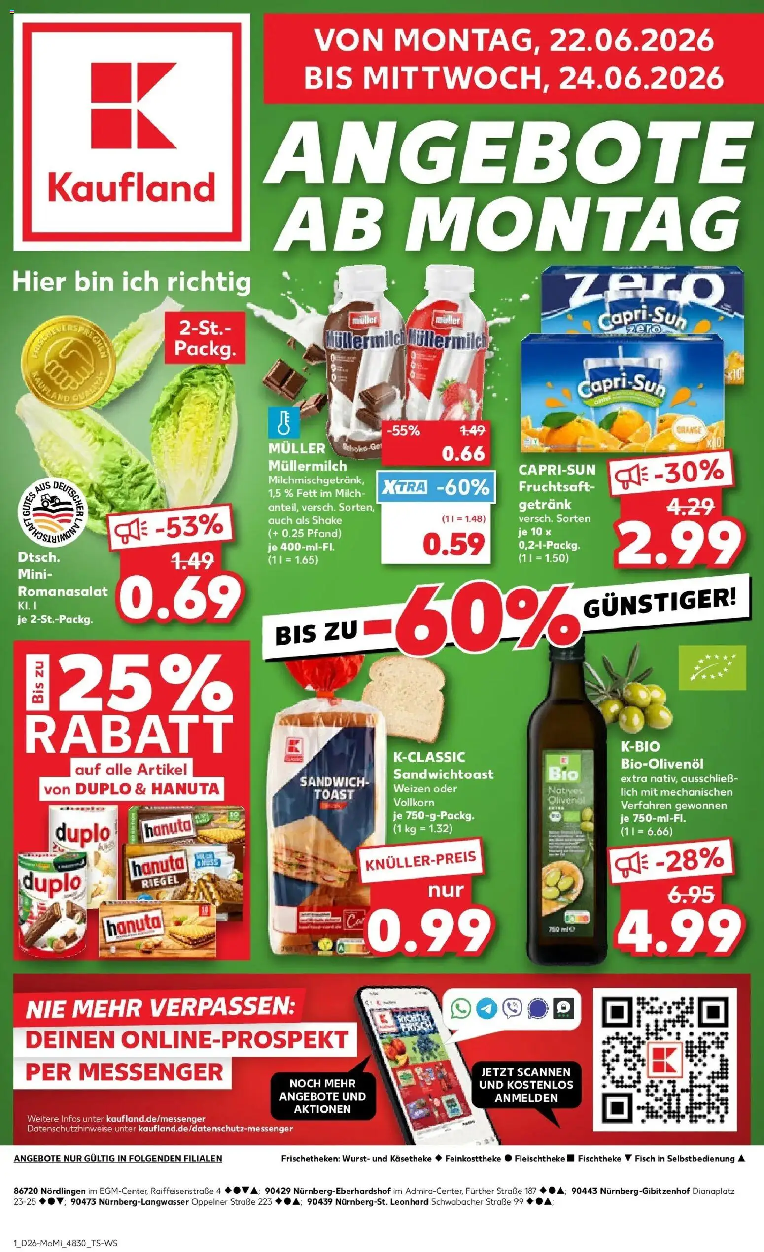 Vorschau von dem Prospekt des Geschäftes Kaufland, gültig ab dem 22.06.2026