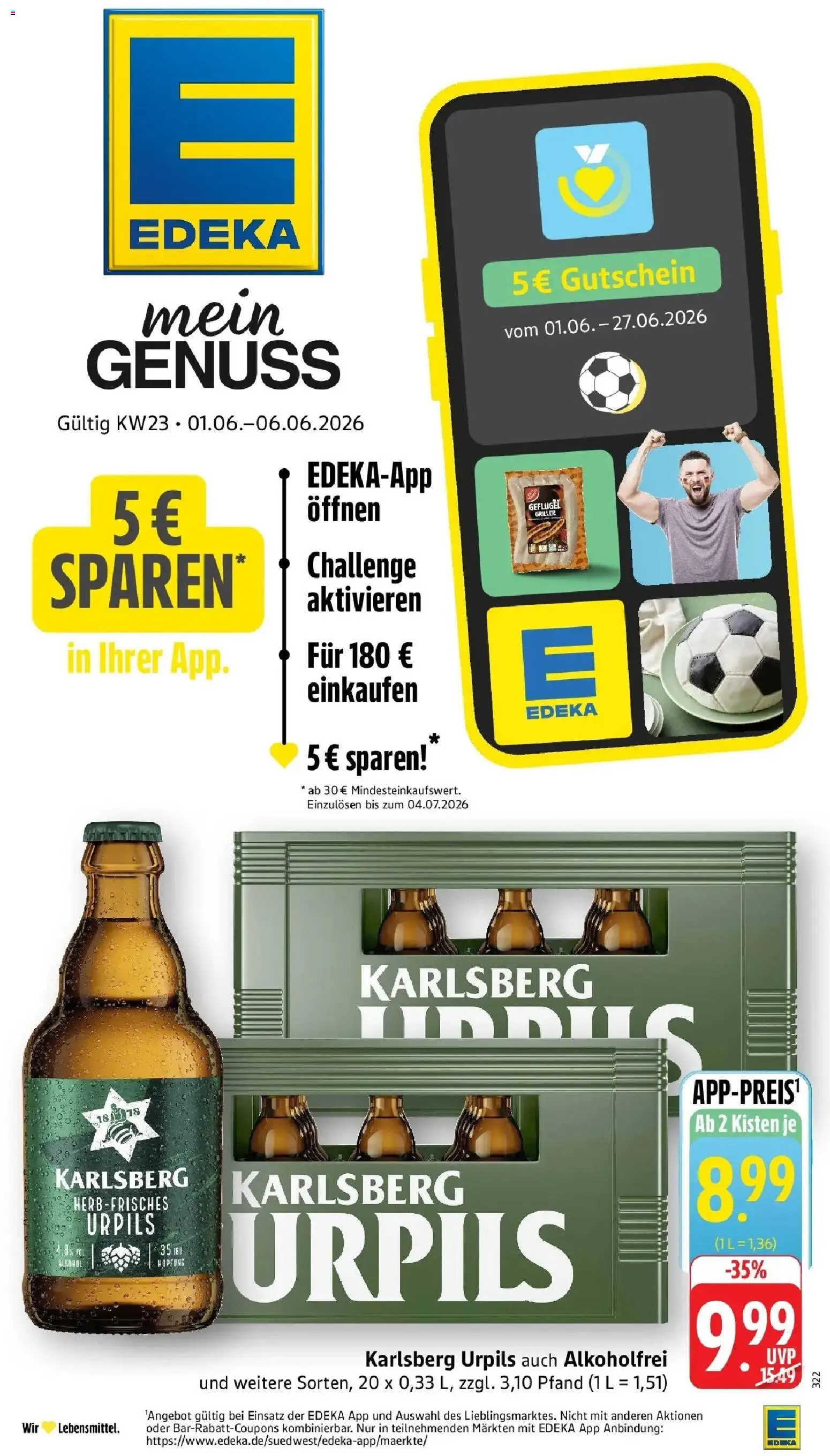 Vorschau von dem Prospekt des Geschäftes Edeka, gültig ab dem 01.06.2026