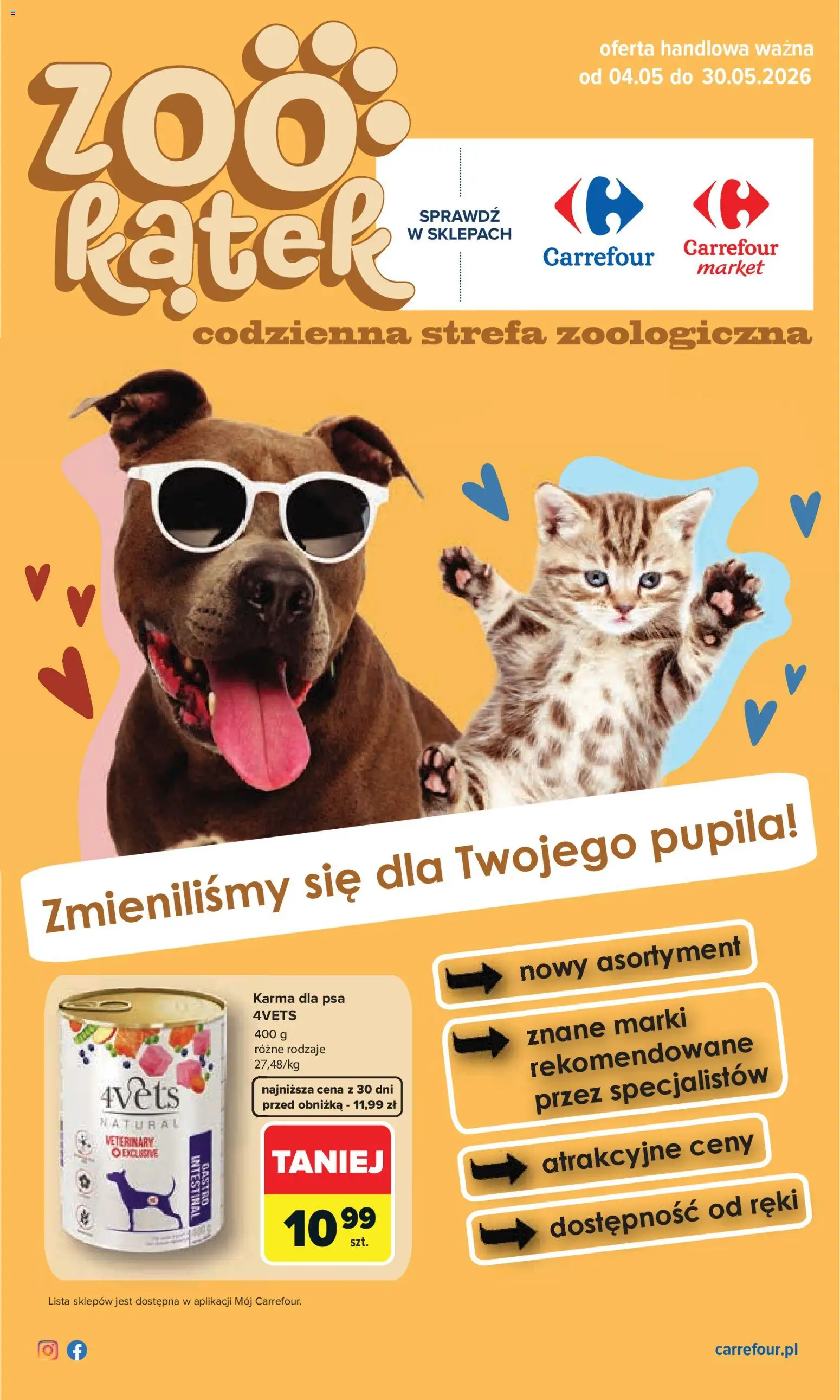 Pogląd gazetki "Carrefour gazetka - Zookątek" ze sklepu Carrefour ważnej od 04.05.2026