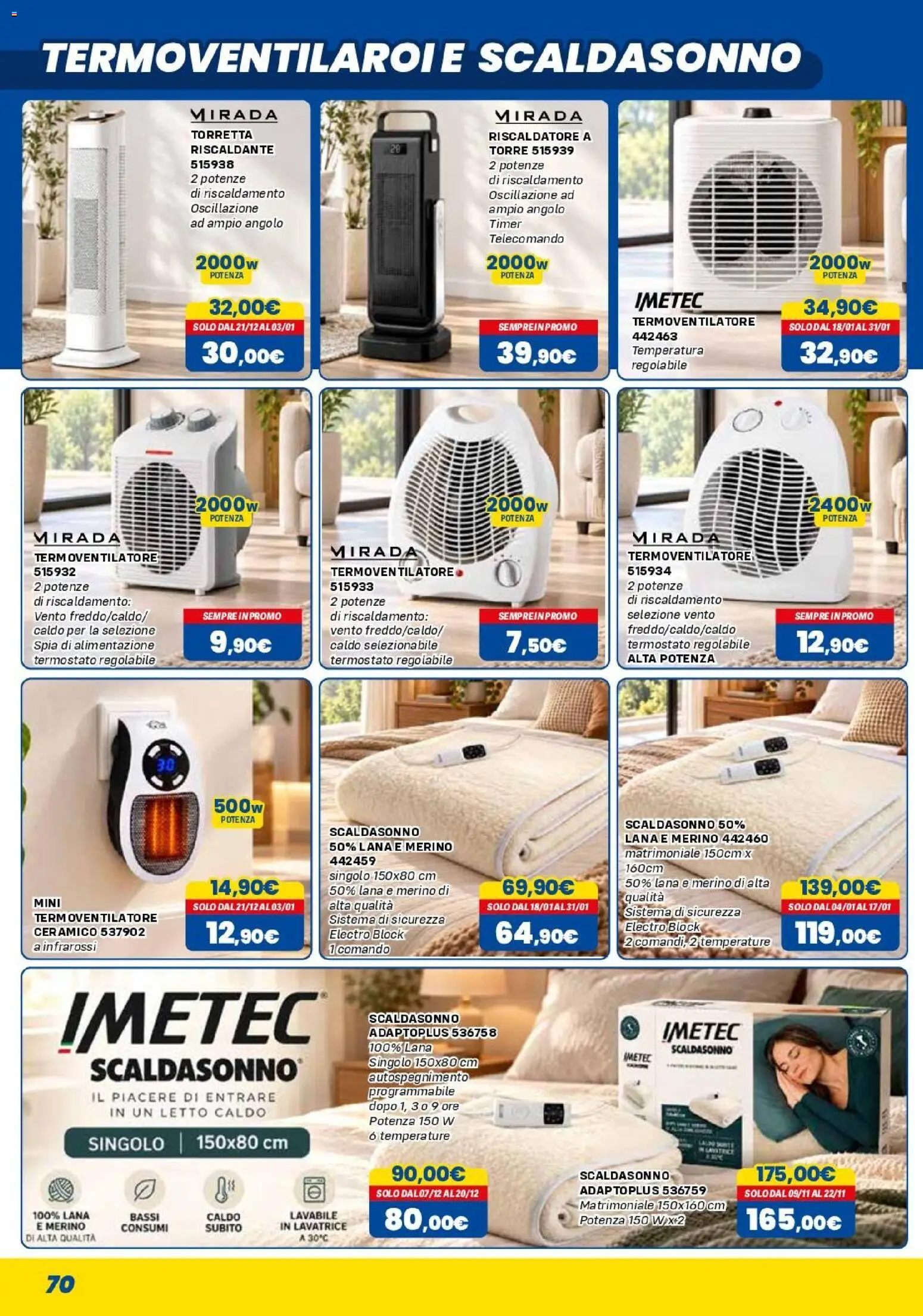 Anteprima dell'opuscolo Orizzonte volantino Elettro dal negozio Orizzonte valido da 01/11/2026 - Lavatrice, Letto, Telecomando