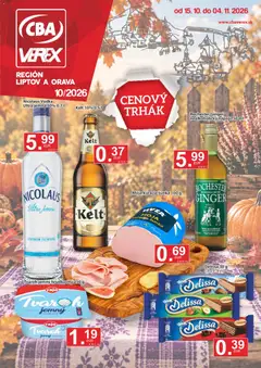 Náhľad CBA Verex letáku platného od 15.10.2026