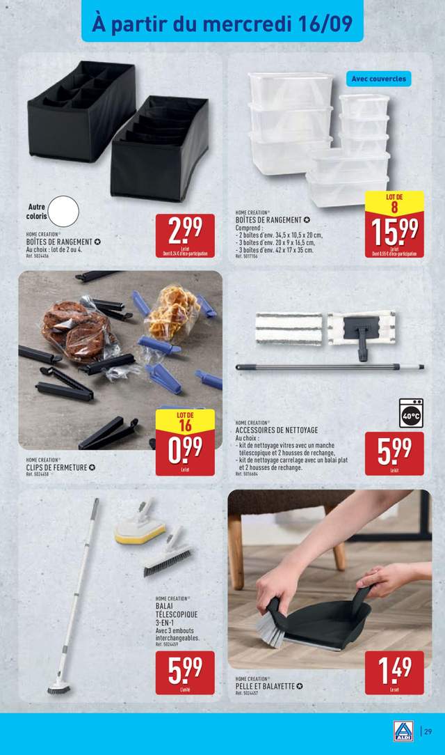 Nouveau catalogue Aldi à partir du 15/09