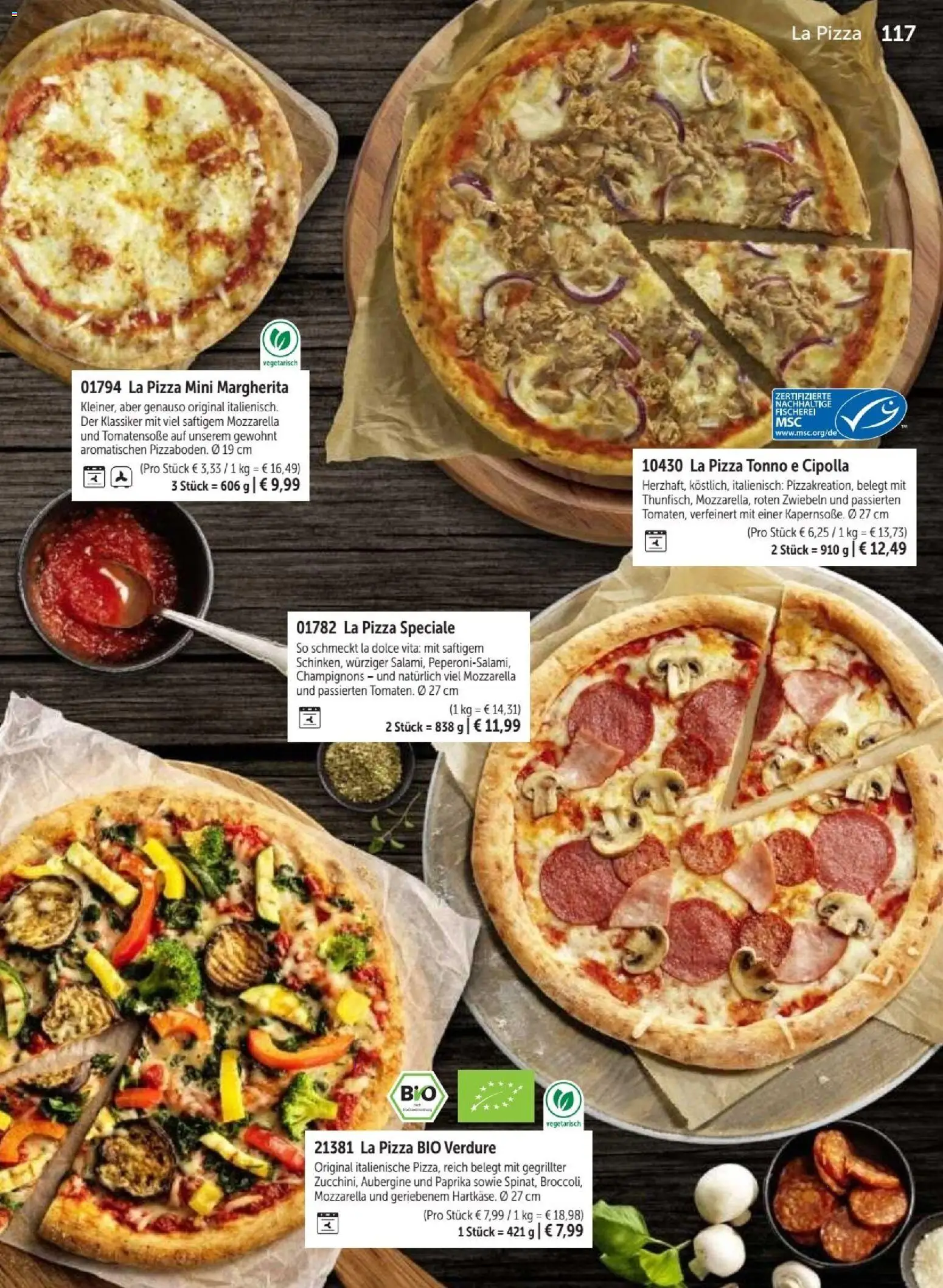 Vorschau von dem Prospekt des Geschäftes Bofrost, gültig ab dem 07.09.2026 - Pizza, Aubergine, Mozzarella, Champignons, Paprika, Zwiebeln