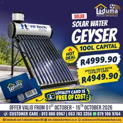 Preview of Laduma Hardware flyer valid from 01/10/2026