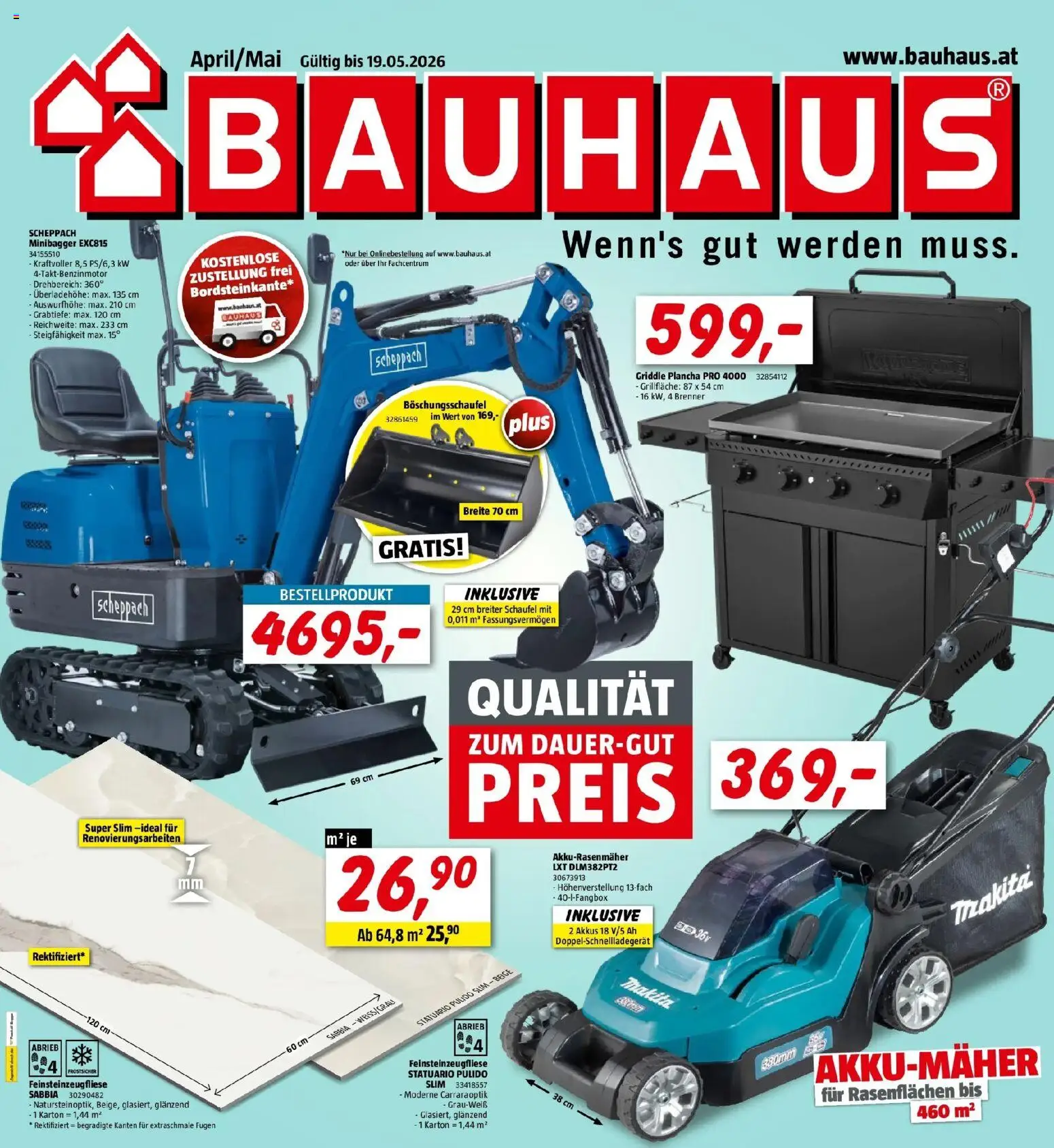 Vorschau der Angebote: Bauhaus Bauhaus Pasching, Wels, Steyr gültig ab 29.04.2026