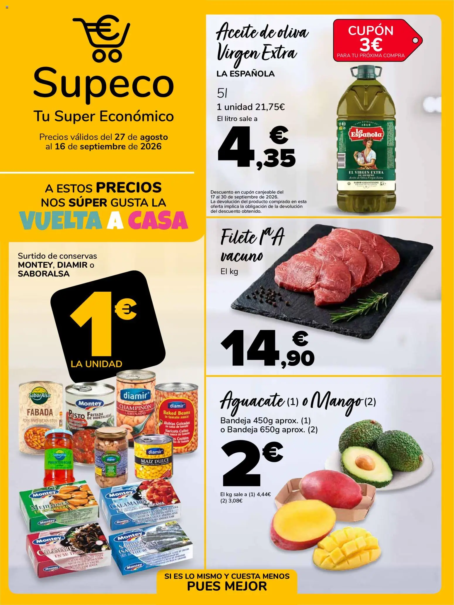 Vista previa del folleto de la tienda Supeco válido desde el 27/08/2026 