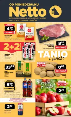 Pogląd gazetki "Netto gazetka od poniedziałku" ze sklepu Netto ważnej od 28.09.2026