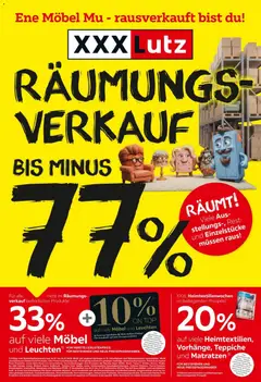 Vorschau der Angebote: XXXLutz XXXLutz Räumungsverkauf gültig ab 14.07.2026