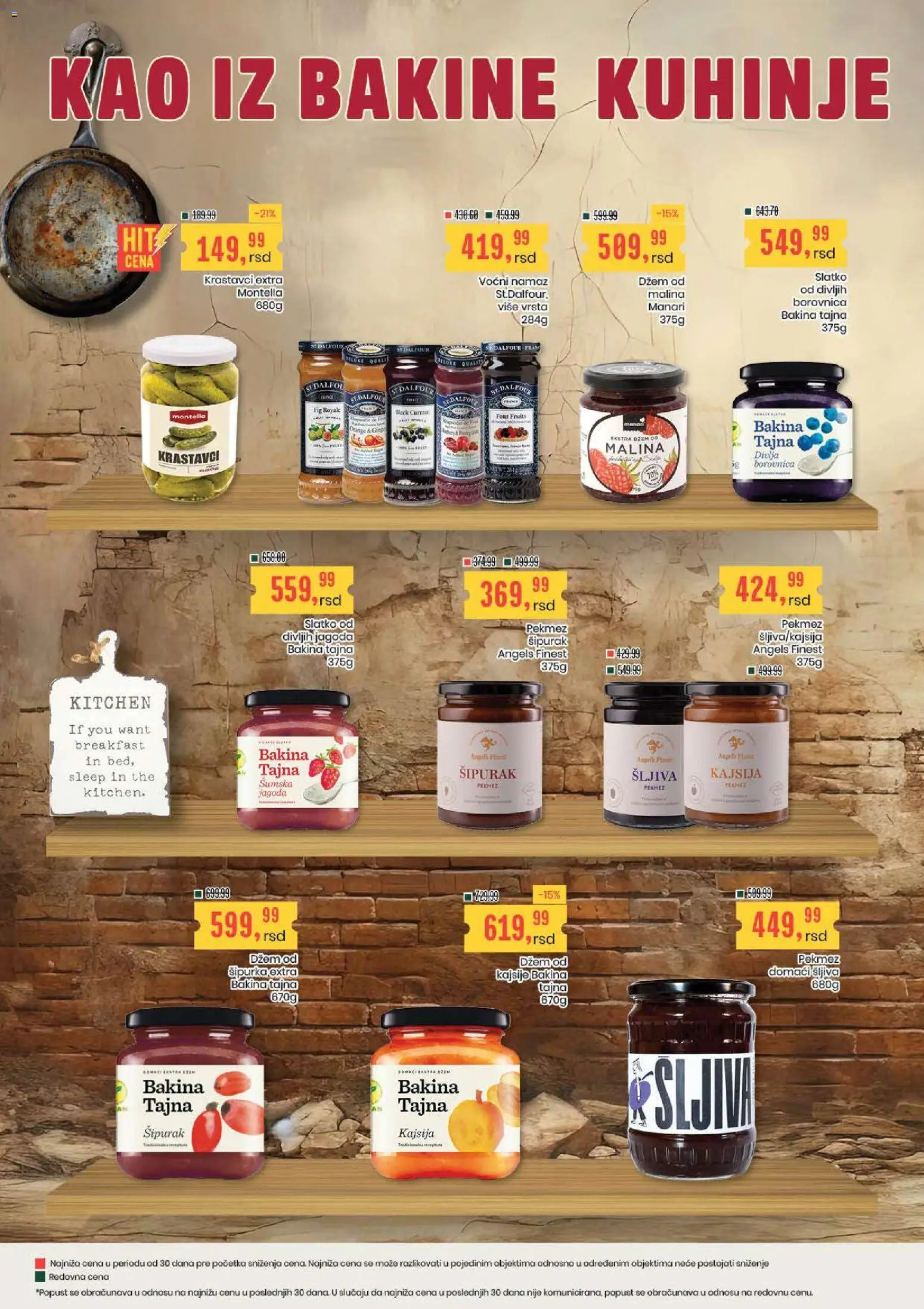 Pregled Aroma Market kataloga - važi od 01.10.2026 - Borovnica, Malina, Šljiva, Jagoda, Kajsija, Namaz, Dzem, Kajsije